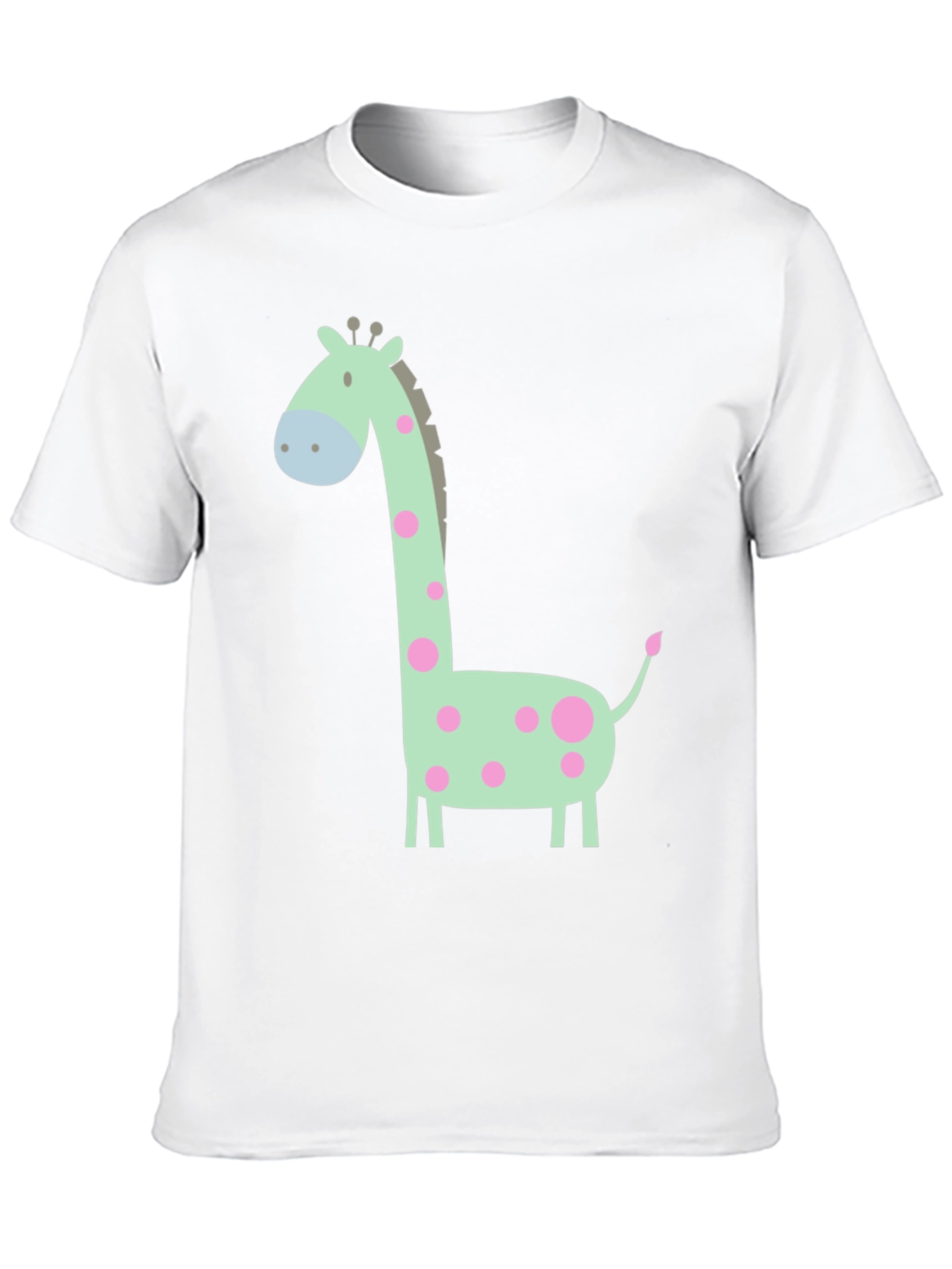 Giraffe Graphic Tee - Cute Cartoon Animal Shirt