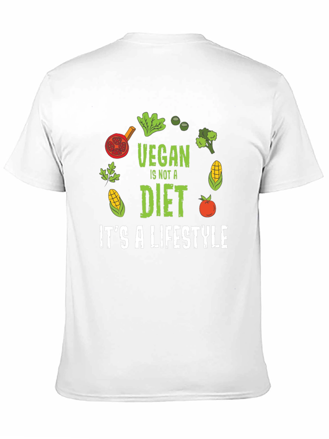 Vegan Lifestyle Graphic T-Shirt - Black