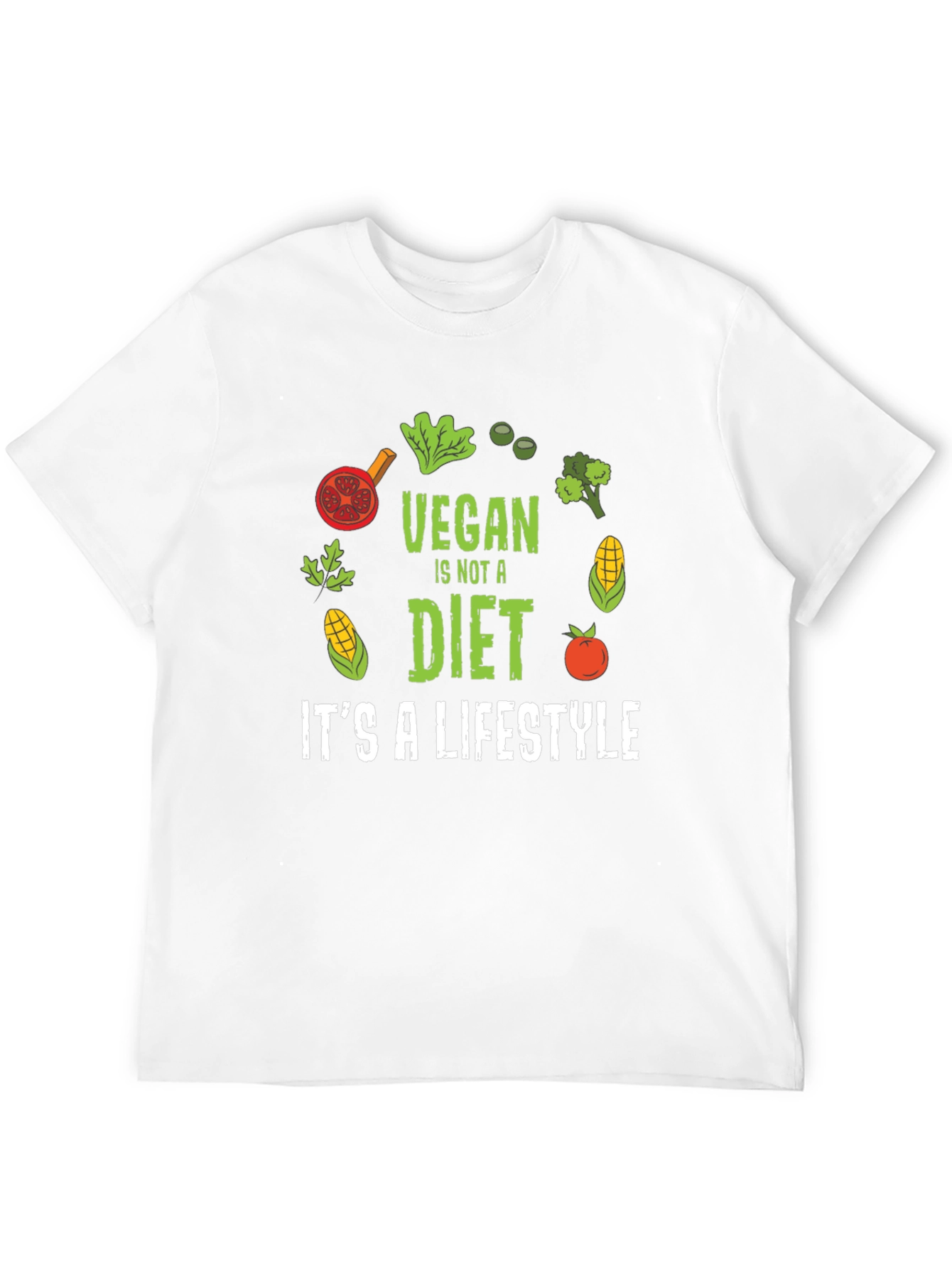 Vegan Lifestyle Graphic T-Shirt - Black
