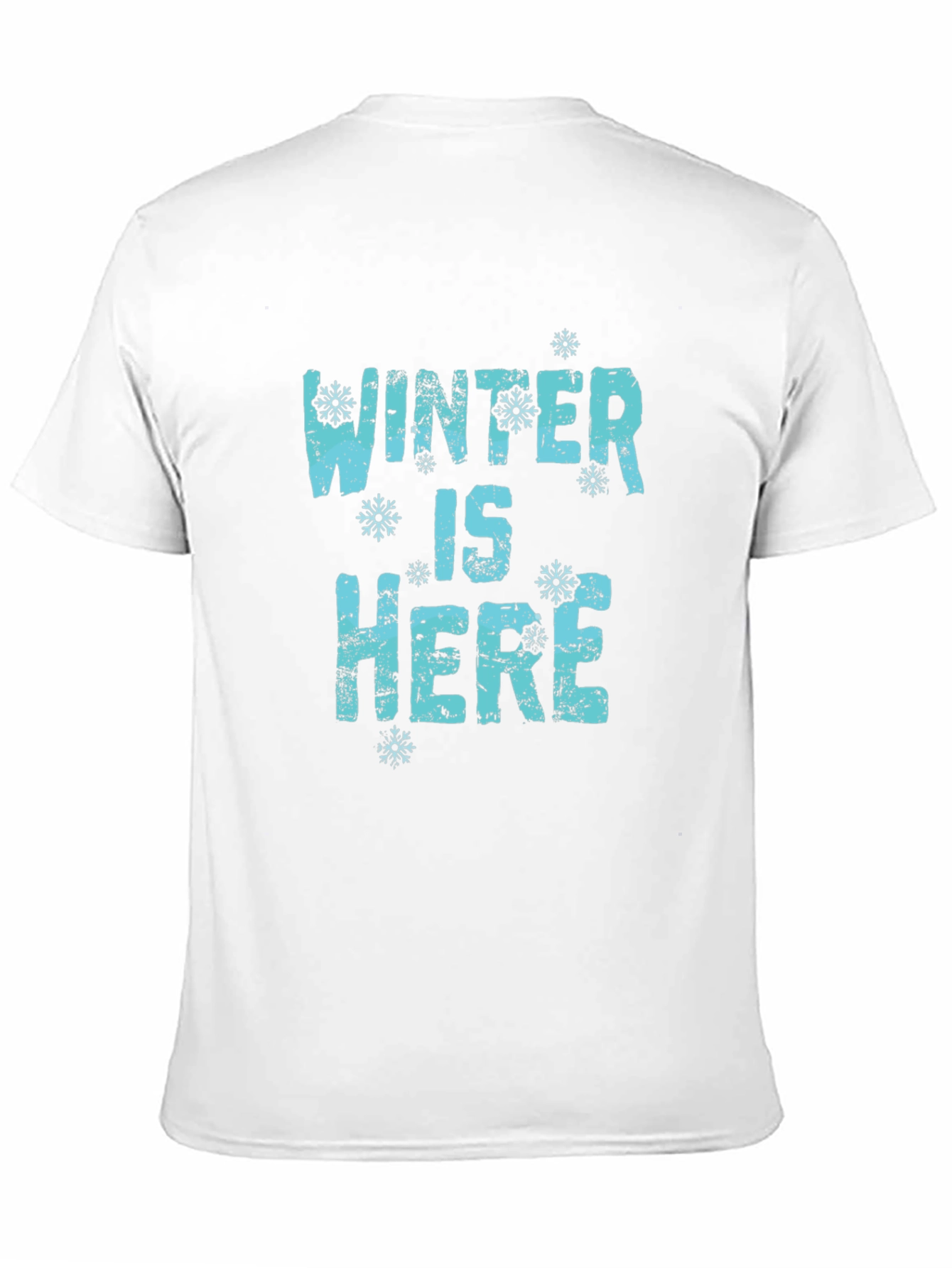 Winter Is Here Graphic Tee - Black