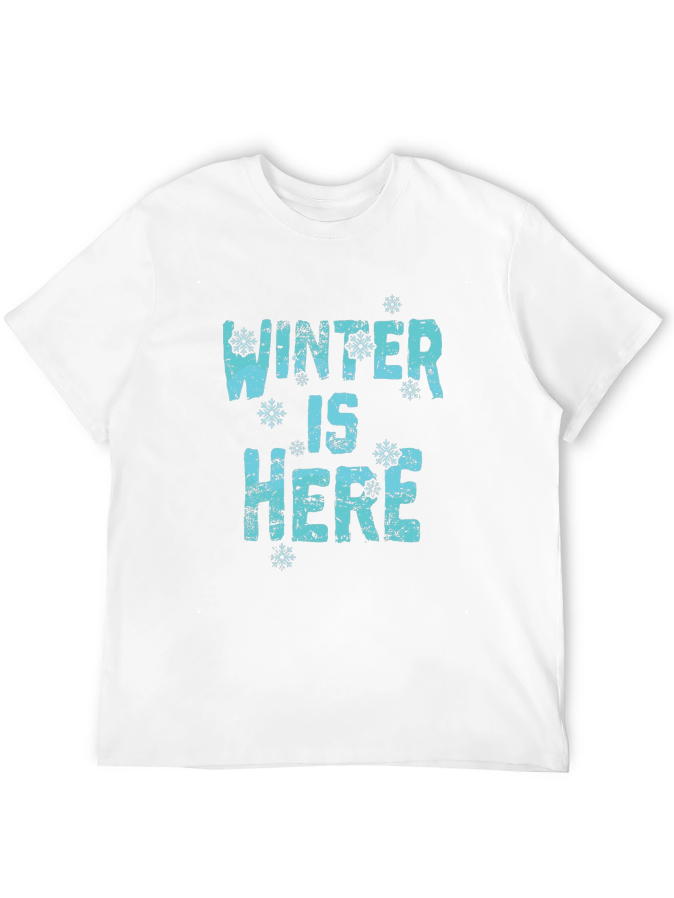 Winter Is Here Graphic Tee - Black