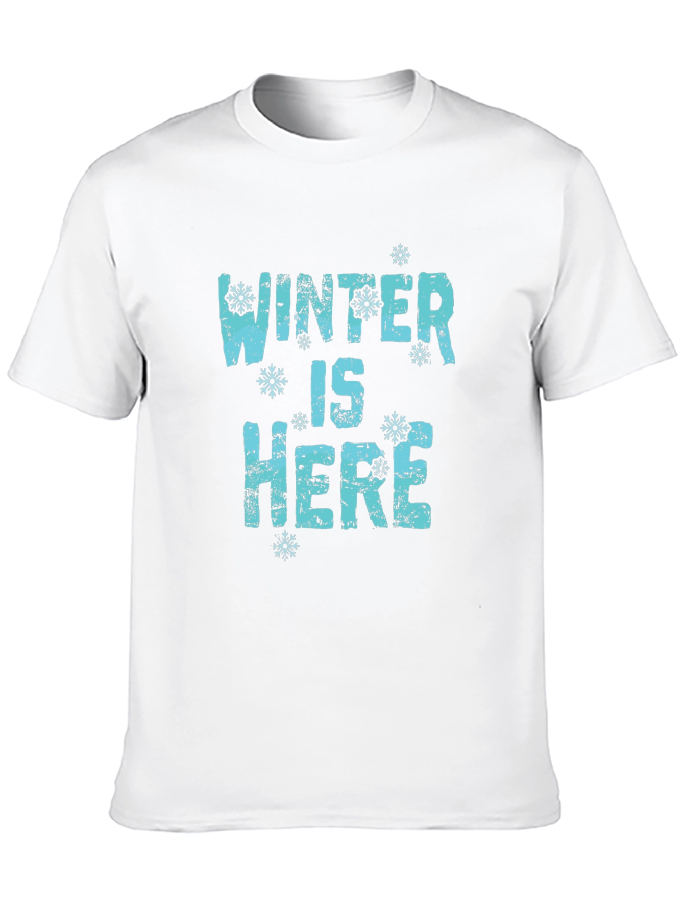 Winter Is Here Graphic Tee - Black