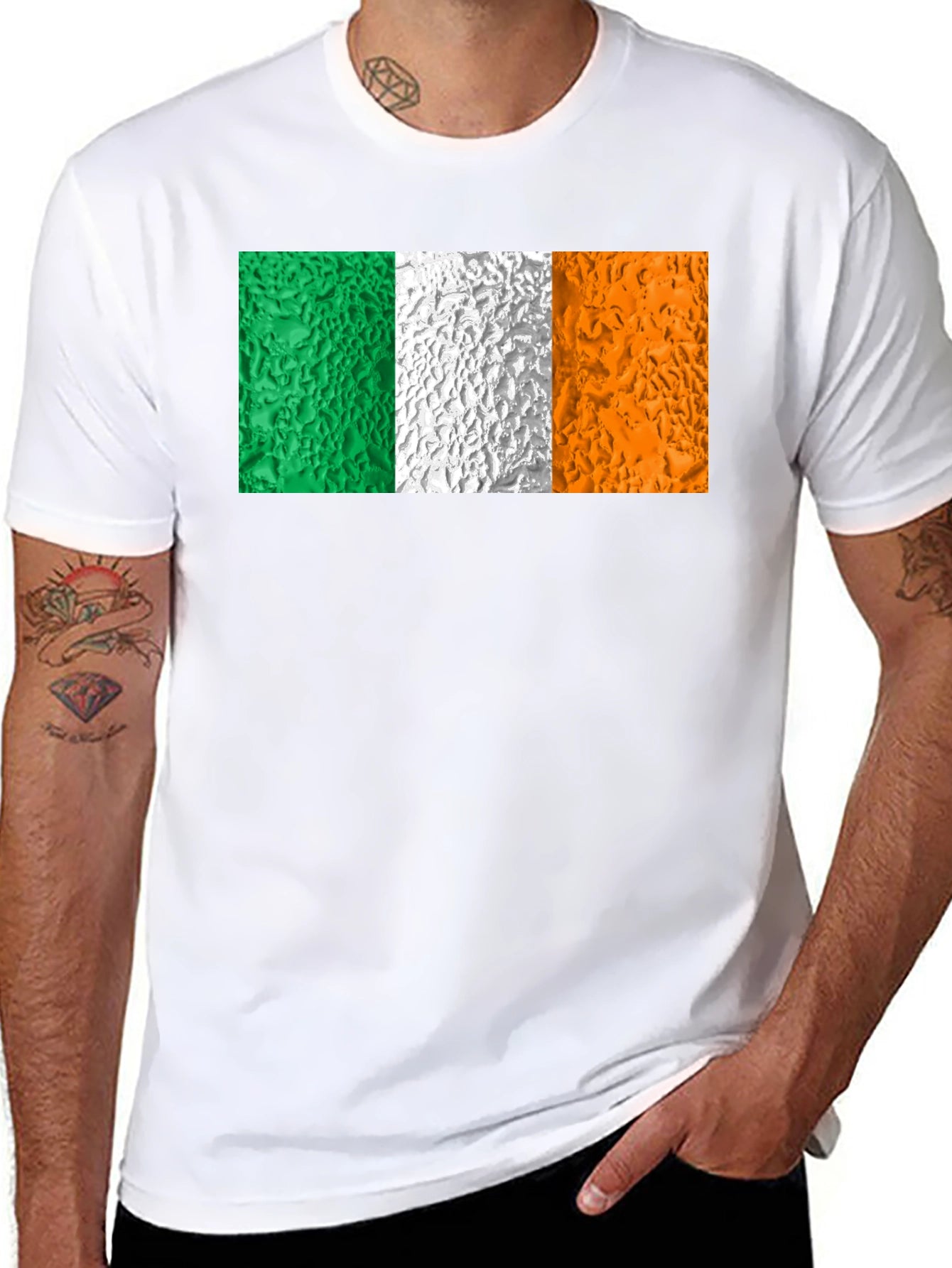 Irish Flag T-Shirt - Black