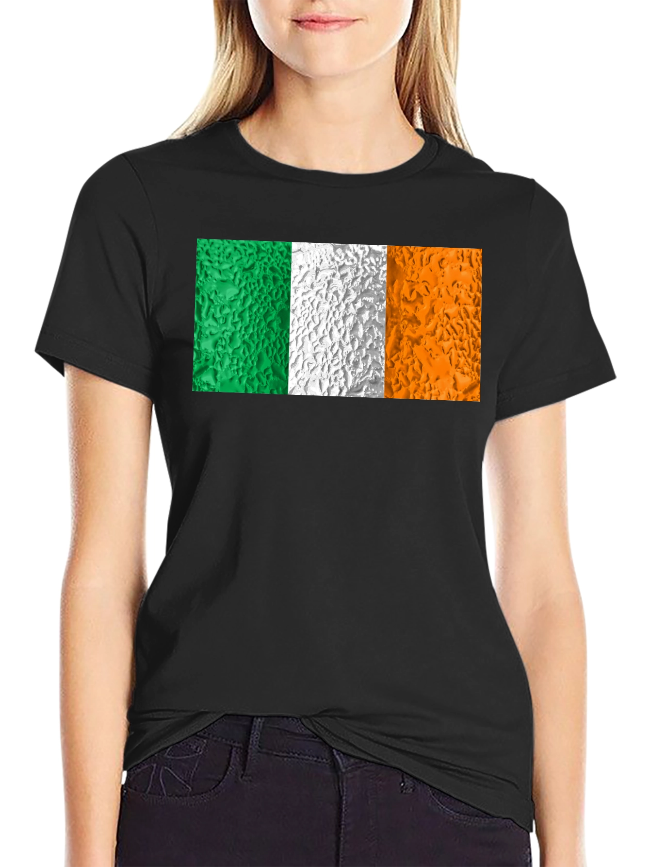 Irish Flag T-Shirt - Black