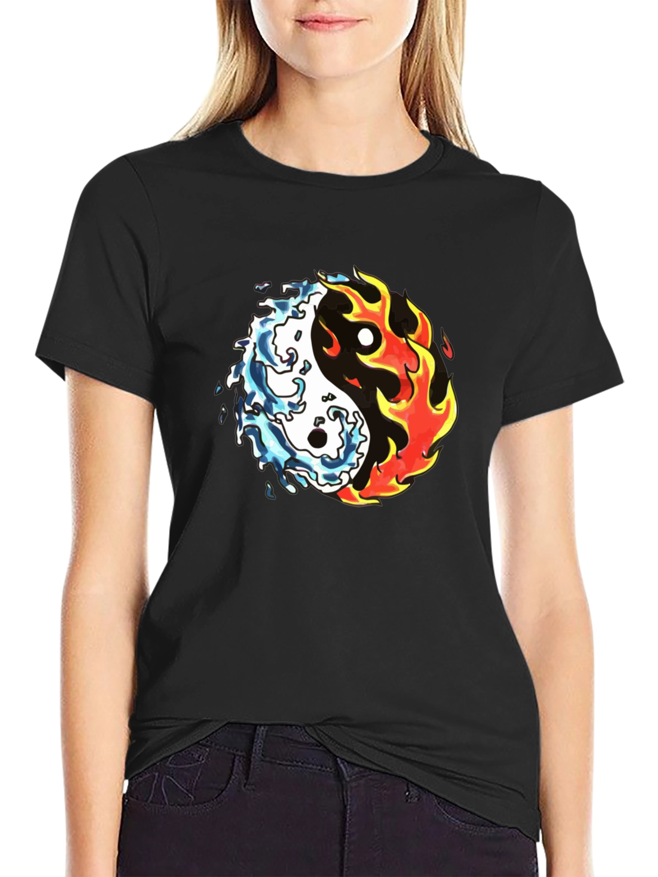 Yin Yang Fire and Water T-Shirt