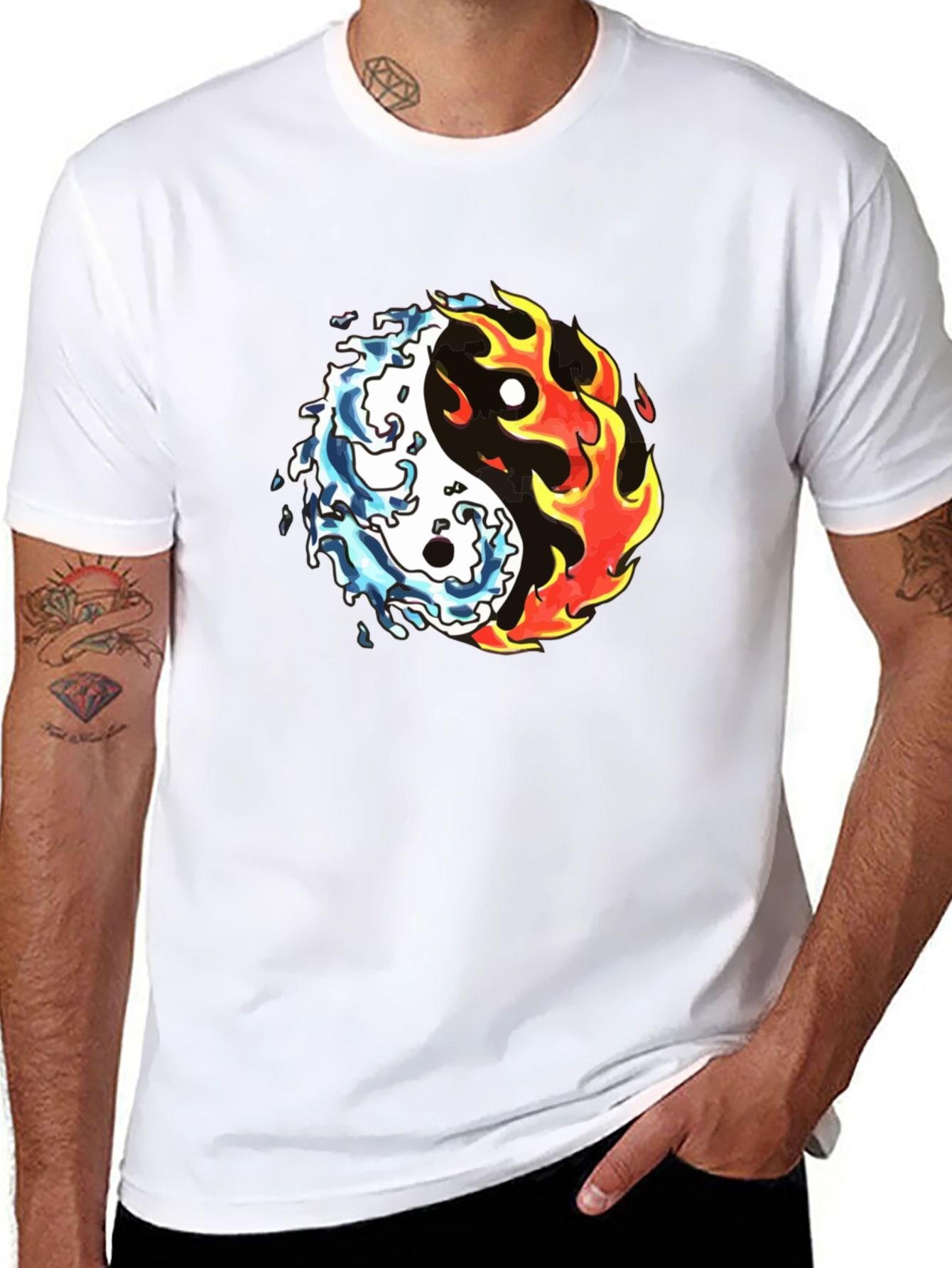 Yin Yang Fire and Water T-Shirt