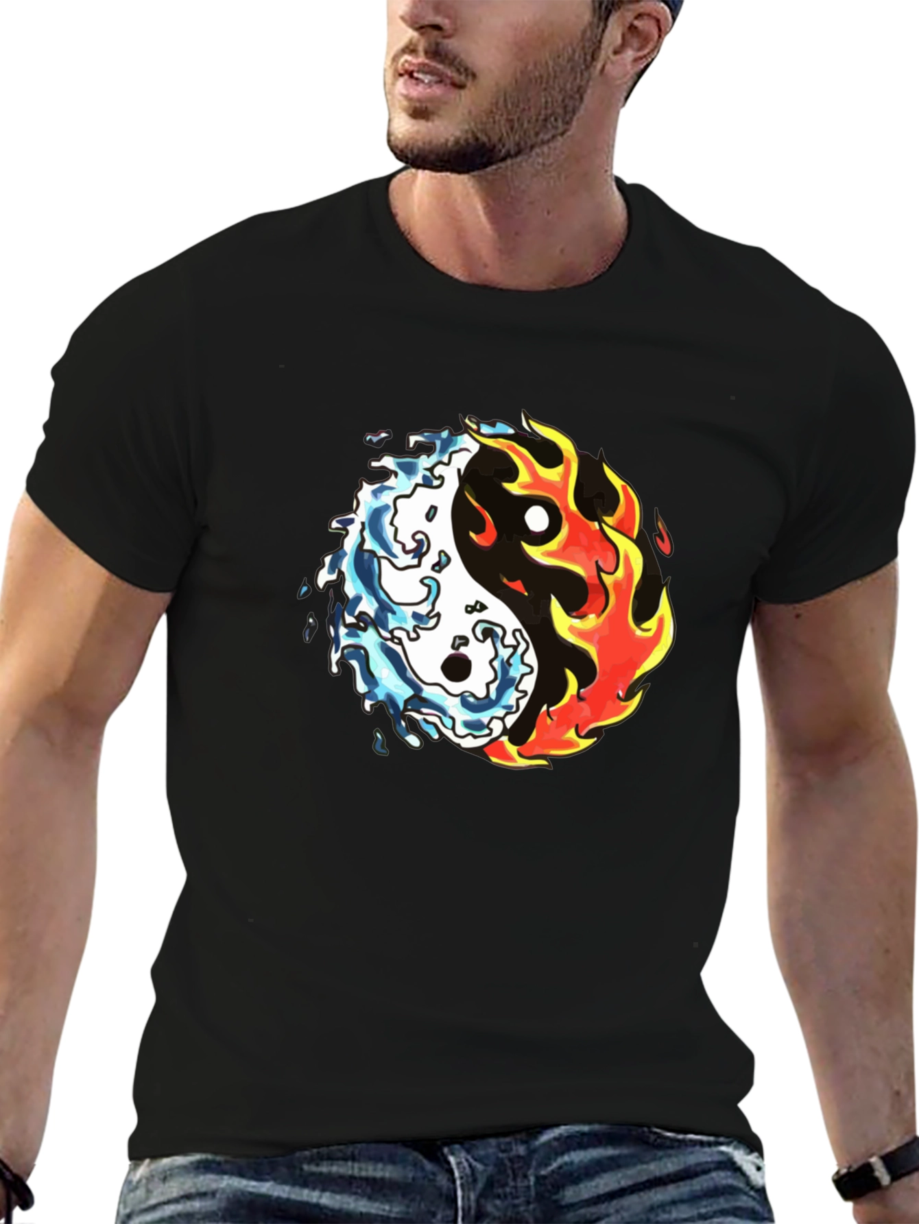 Yin Yang Fire and Water T-Shirt