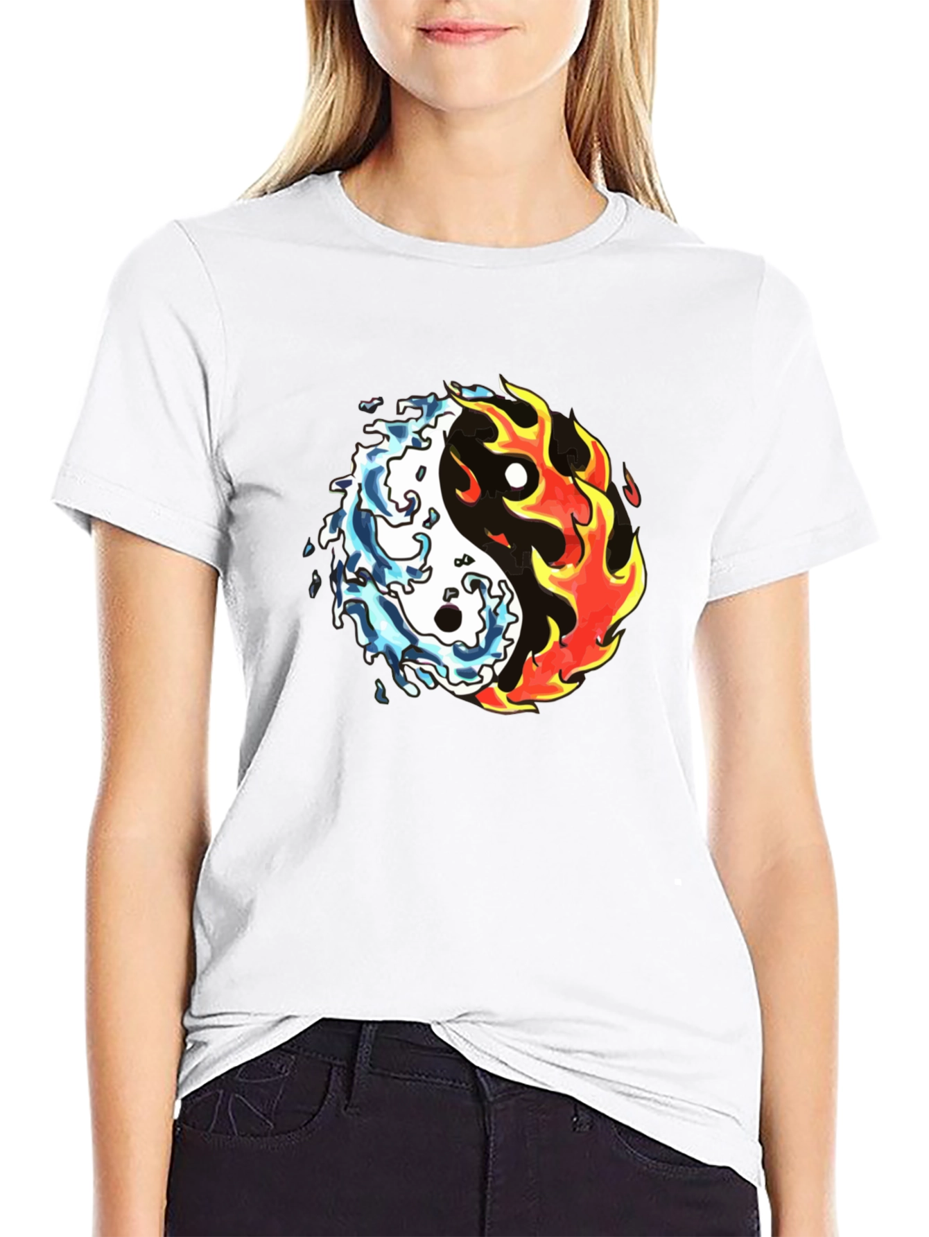 Yin Yang Fire and Water T-Shirt