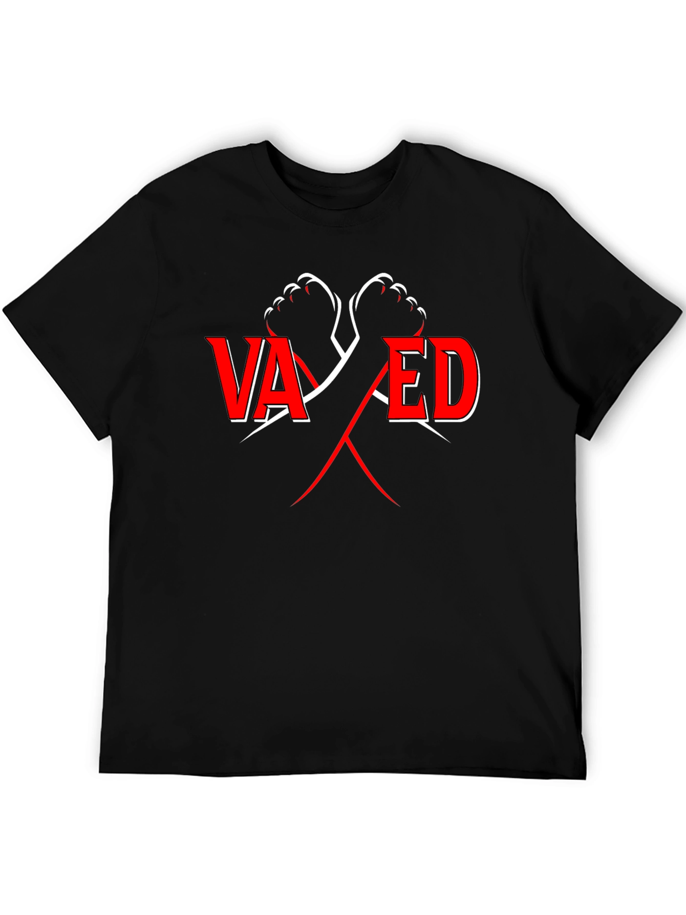 Vaxed T-Shirt - Black Cotton Tee