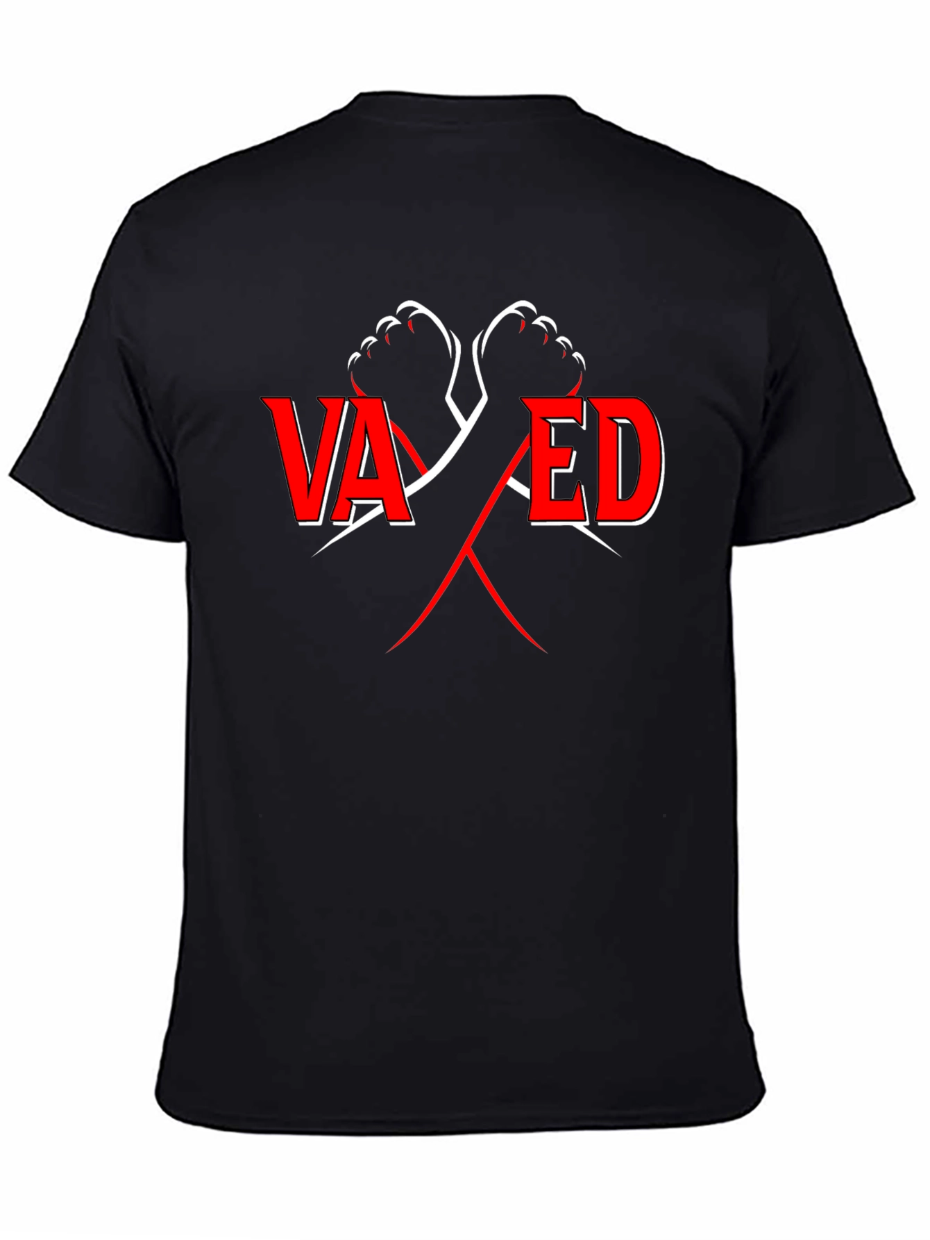 Vaxed T-Shirt - Black Cotton Tee