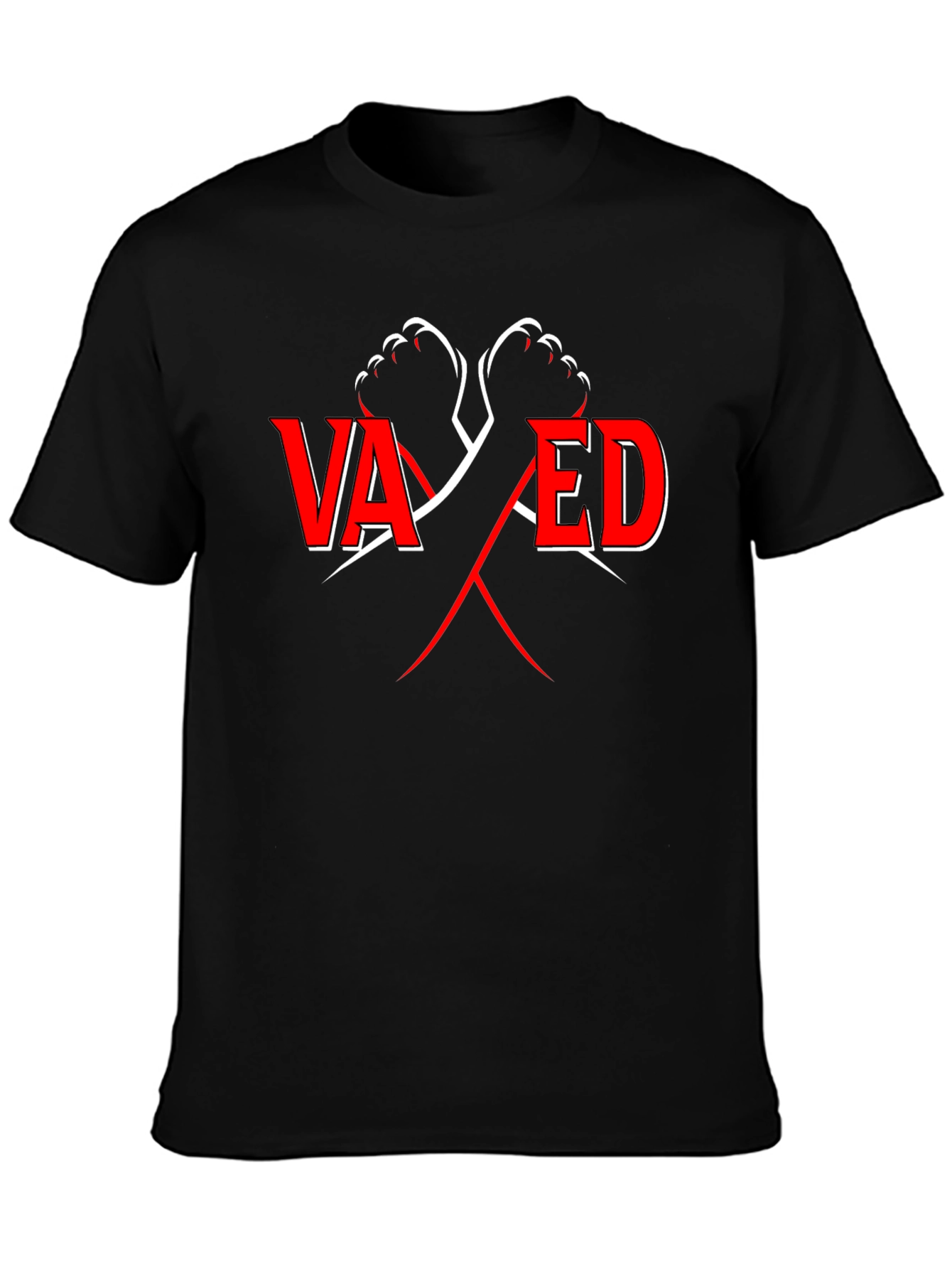 Vaxed T-Shirt - Black Cotton Tee