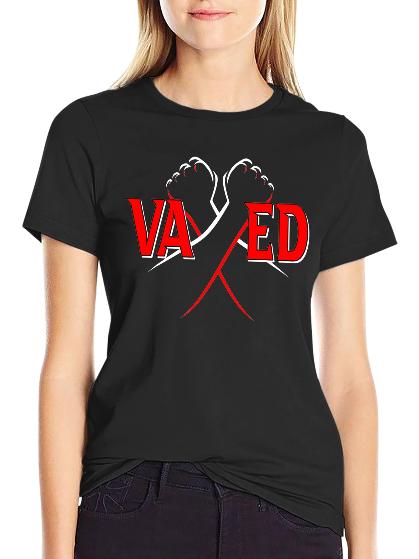 Vaxed T-Shirt - Black Cotton Tee