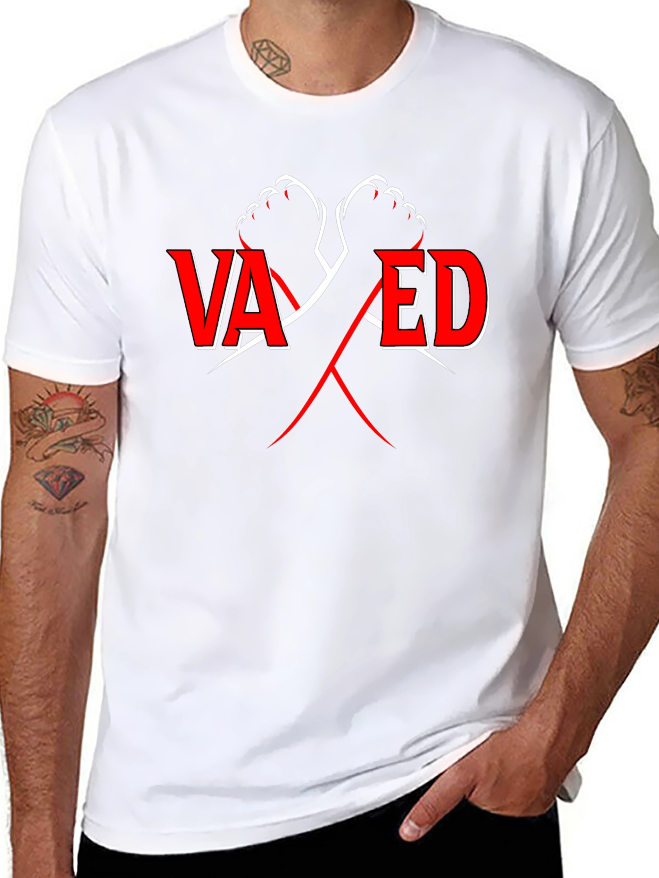 Vaxed T-Shirt - Black Cotton Tee
