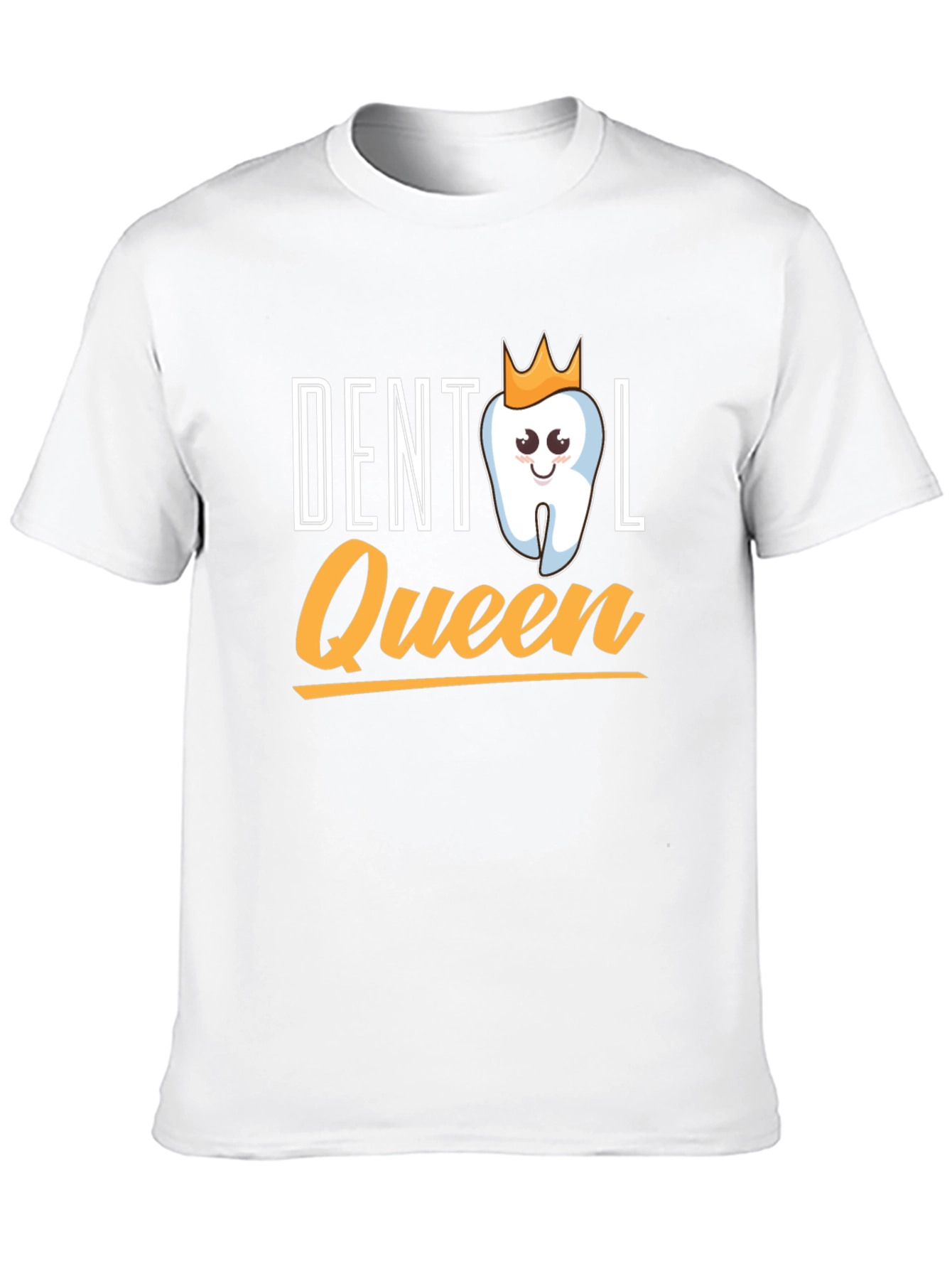 Dental Queen Black T-Shirt - Cute Tooth Design