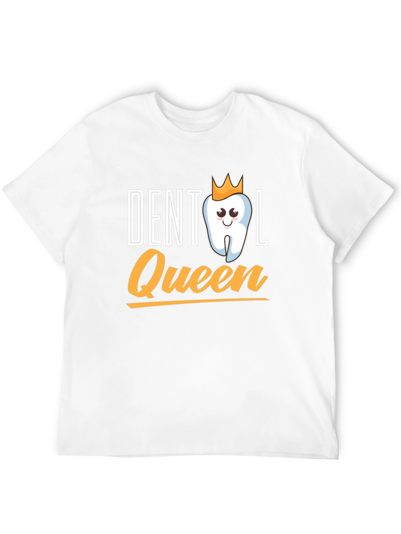 Dental Queen Black T-Shirt - Cute Tooth Design