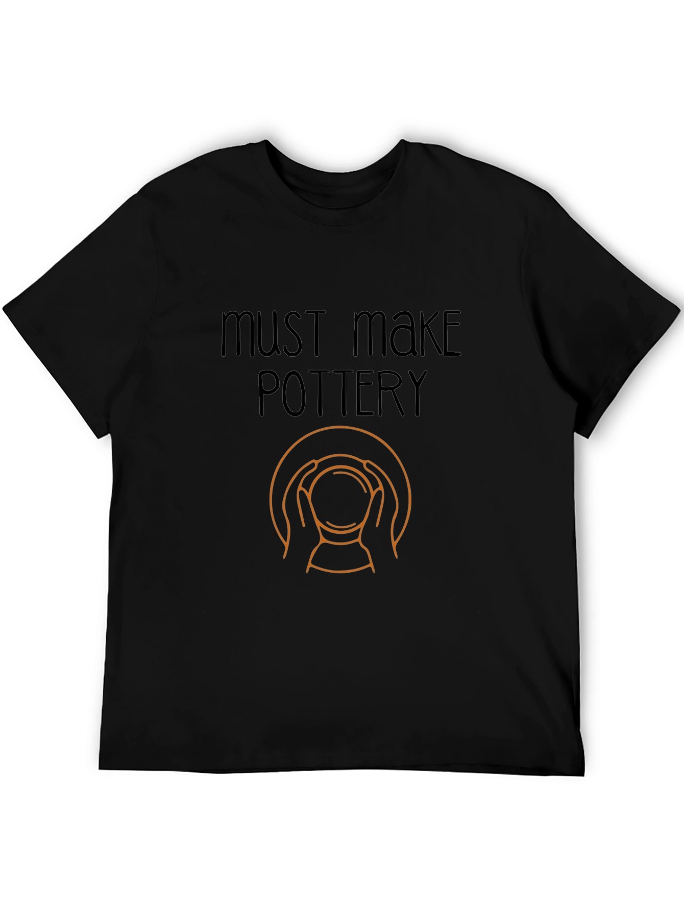 Must Make Pottery Graphic Tee - Black Cotton T-Shirt