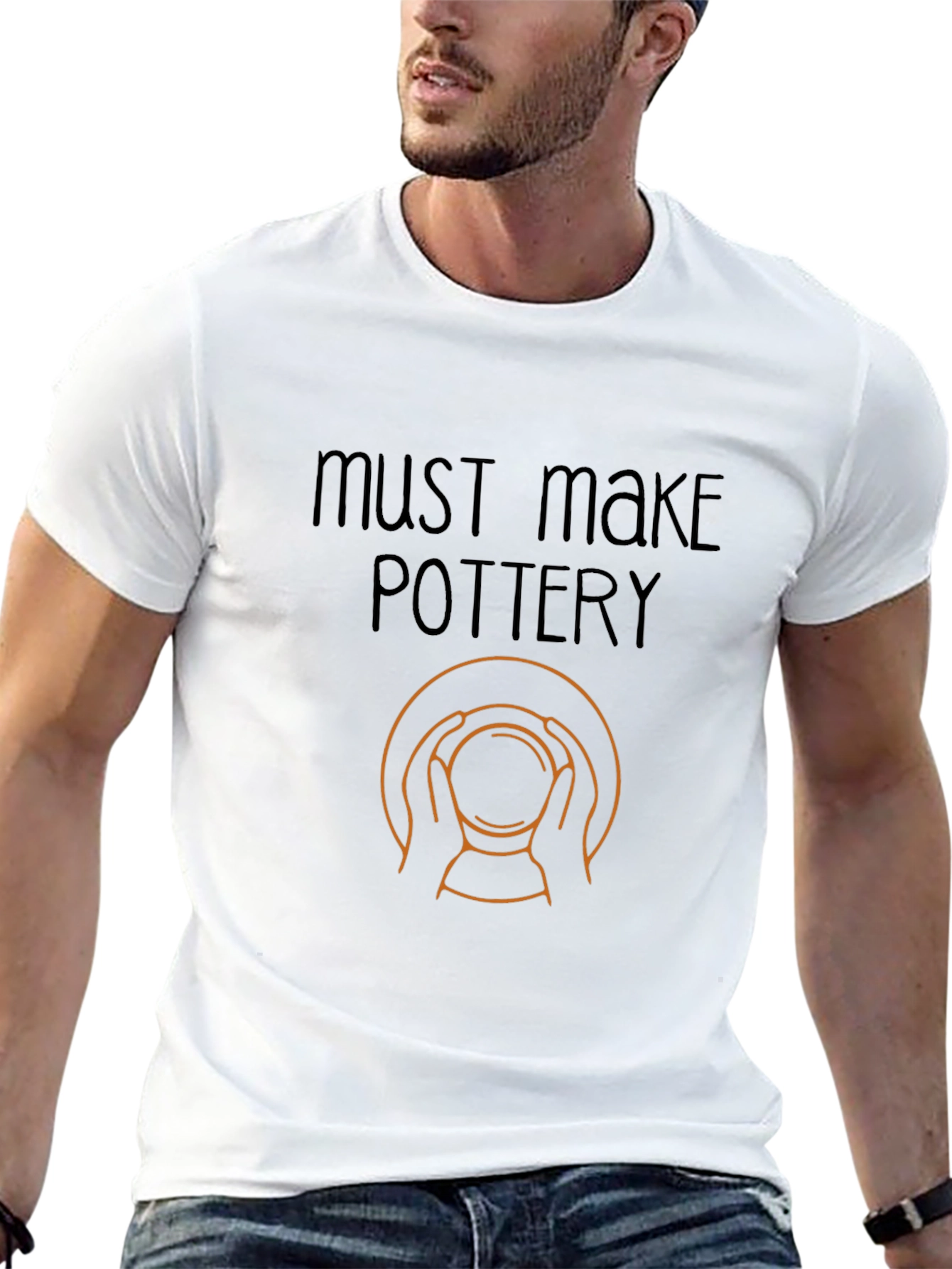 Must Make Pottery Graphic Tee - Black Cotton T-Shirt