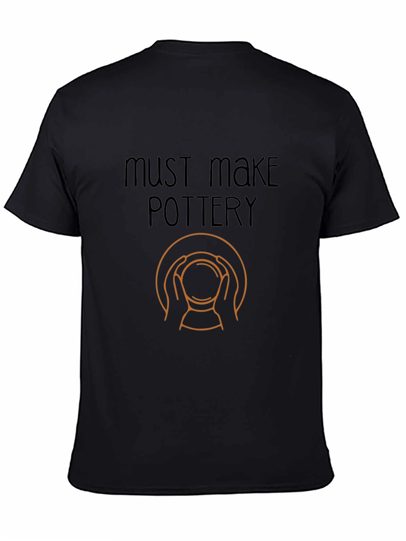 Must Make Pottery Graphic Tee - Black Cotton T-Shirt