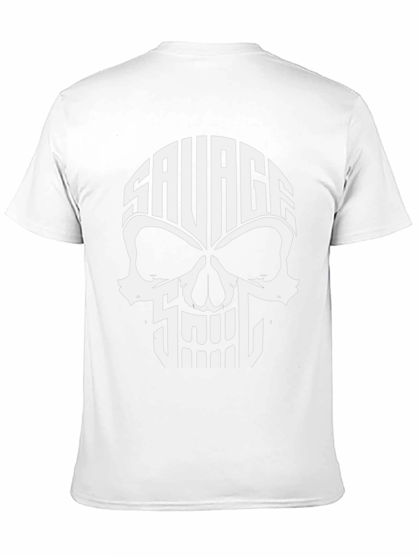 Savage Skull Graphic T-Shirt - Black
