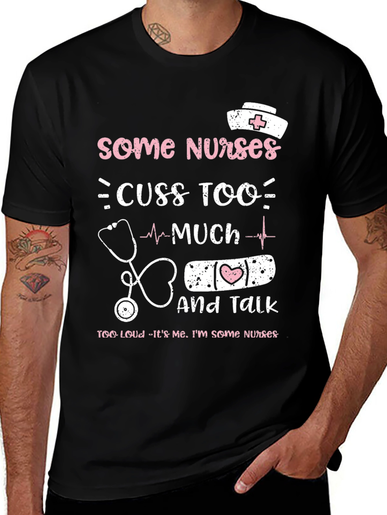 Funny Nurse T-Shirt - Some Nurses Cuss