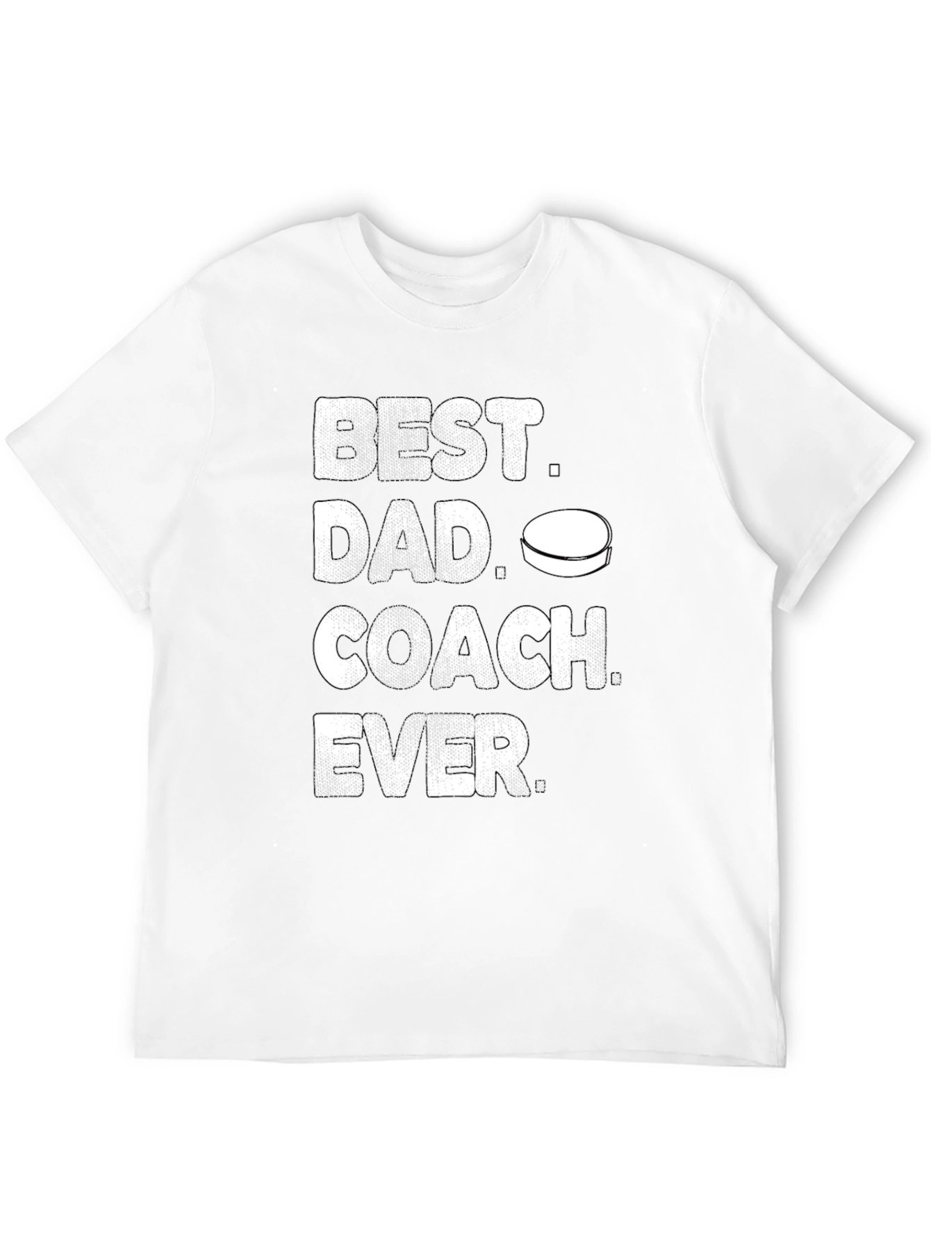 Best Dad Coach Ever Hockey T-Shirt