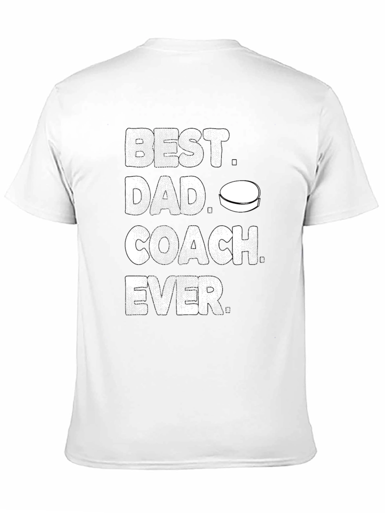Best Dad Coach Ever Hockey T-Shirt