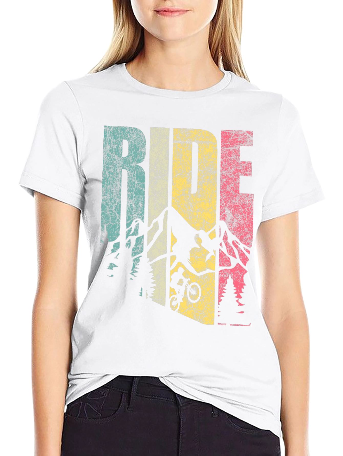 Retro Ride Mountain Bike Graphic Tee