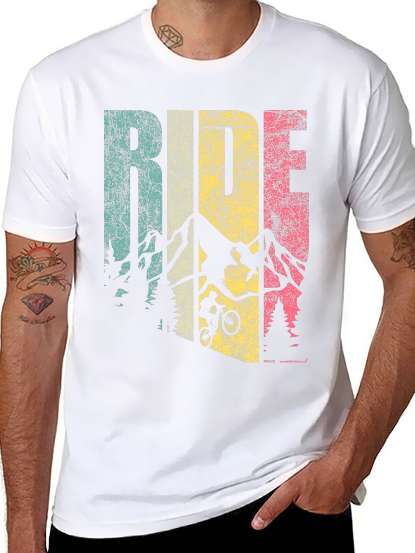 Retro Ride Mountain Bike Graphic Tee