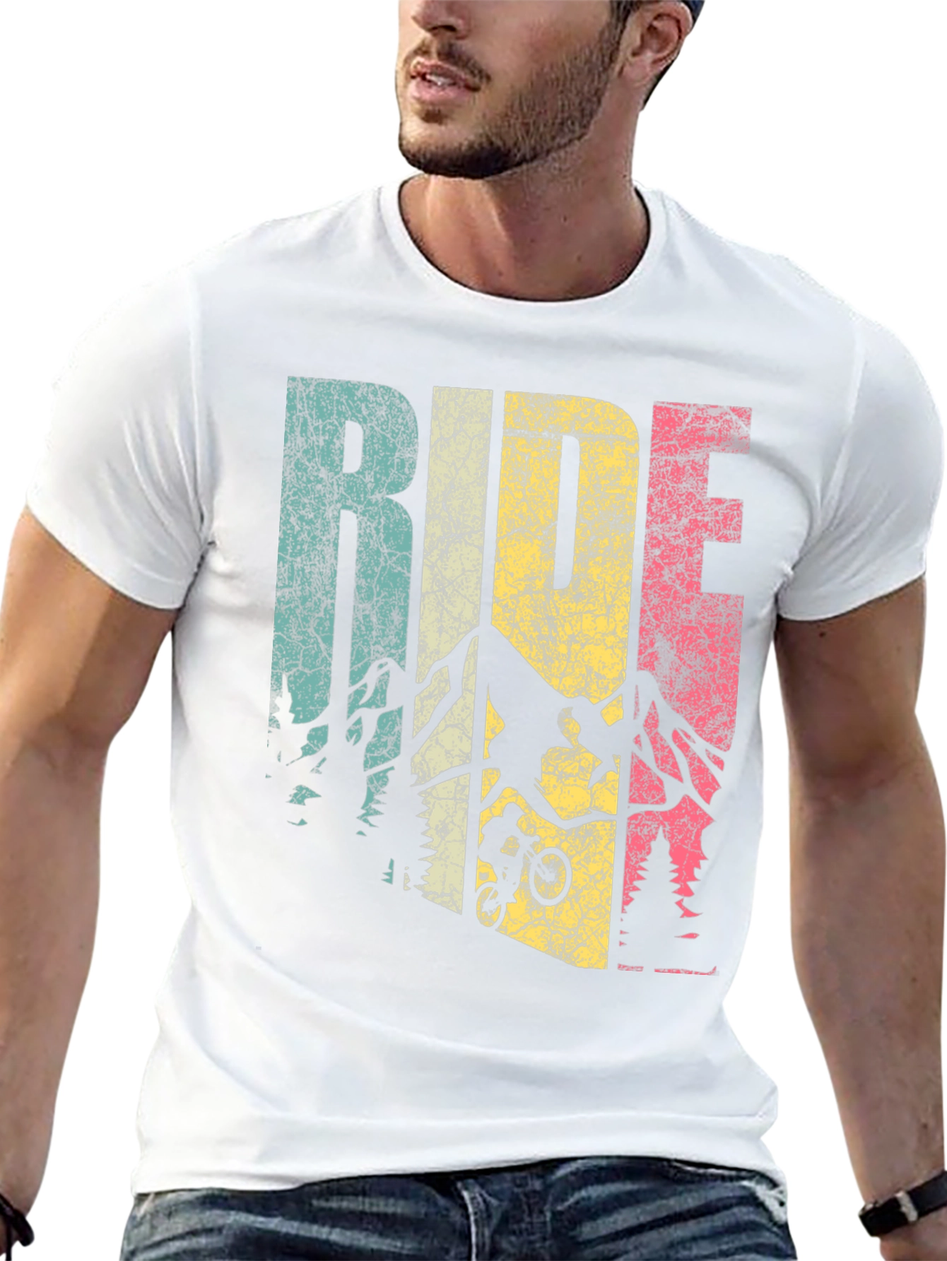 Retro Ride Mountain Bike Graphic Tee