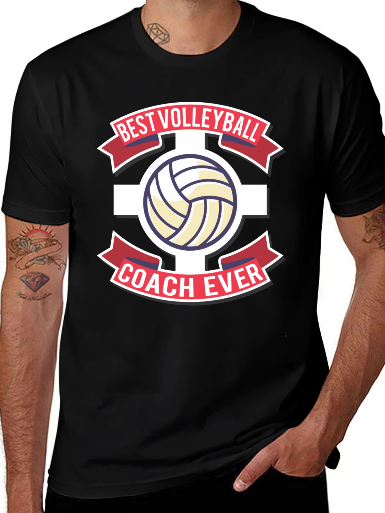 Best Volleyball Coach Ever Graphic Tee