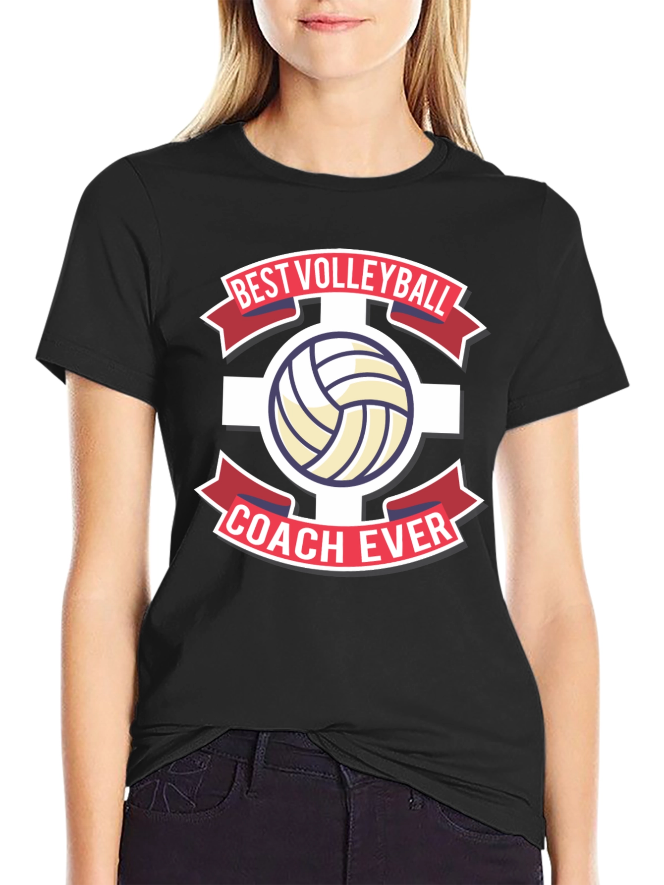 Best Volleyball Coach Ever Graphic Tee