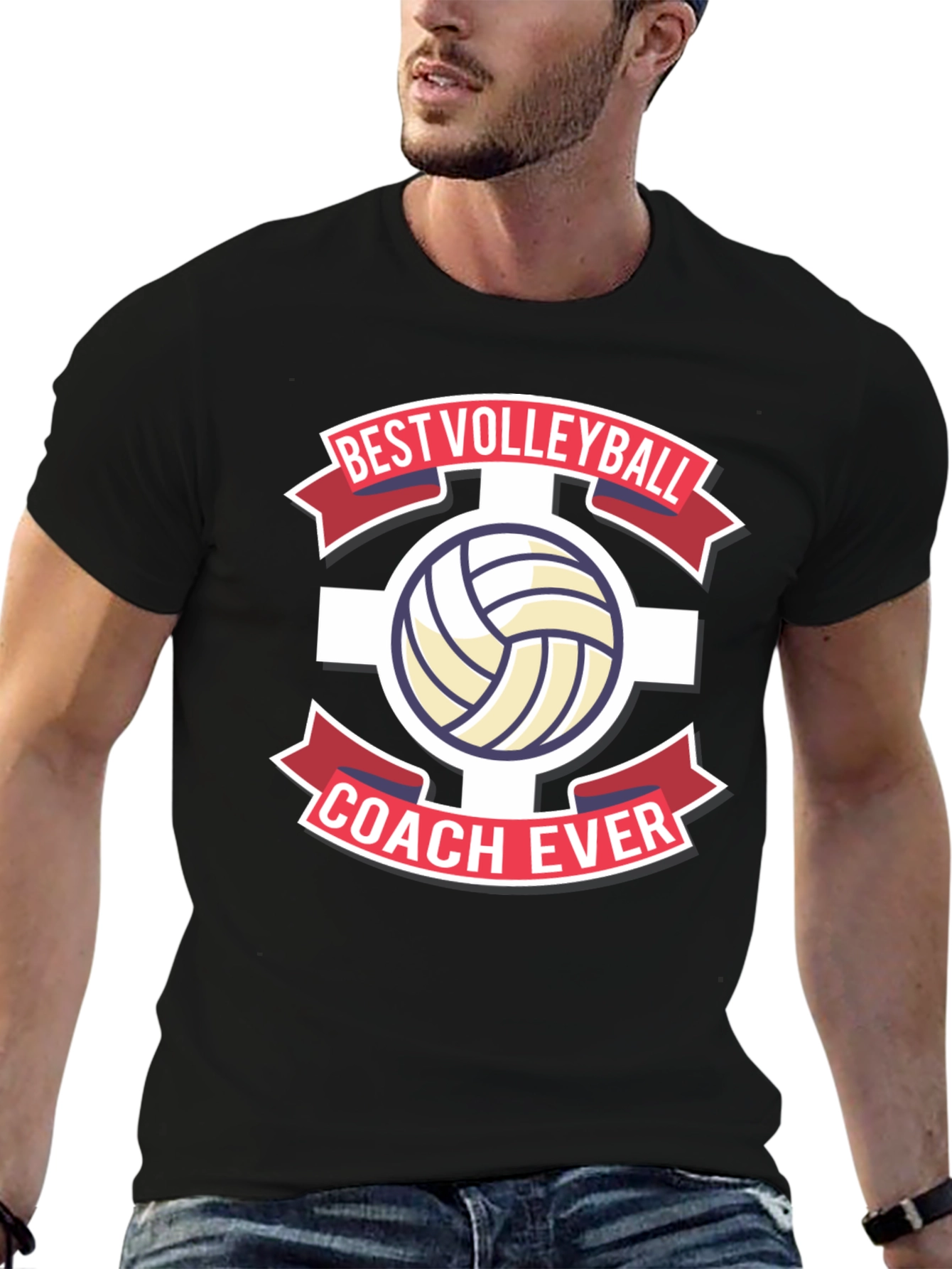 Best Volleyball Coach Ever Graphic Tee