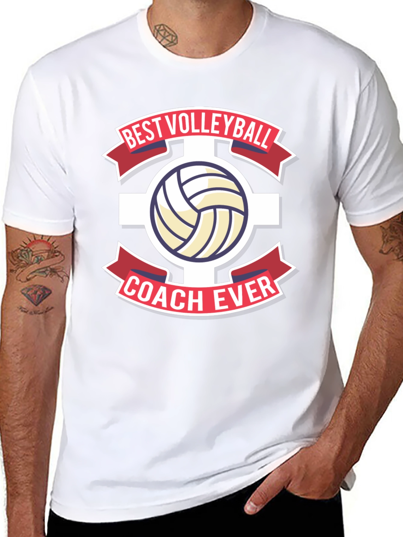 Best Volleyball Coach Ever Graphic Tee