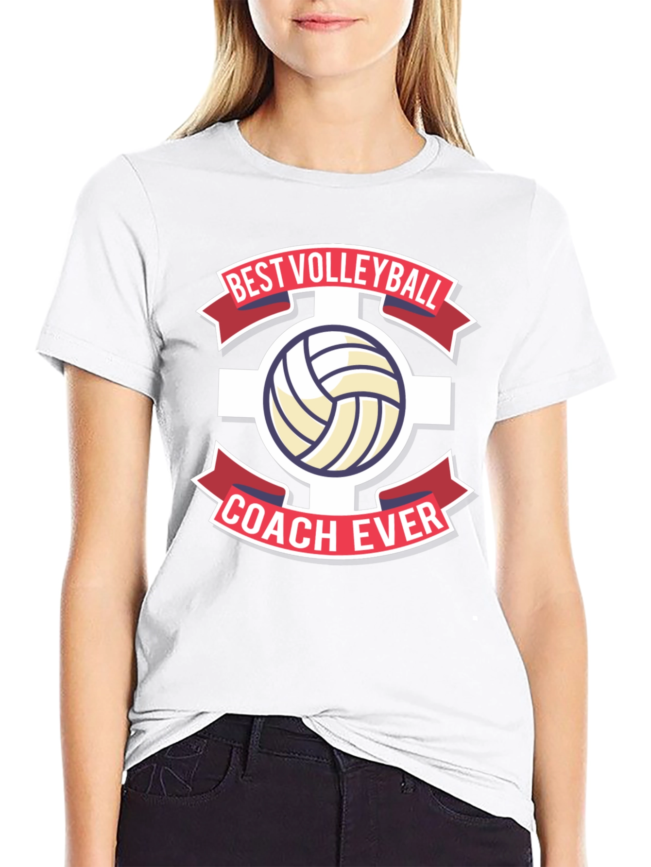 Best Volleyball Coach Ever Graphic Tee