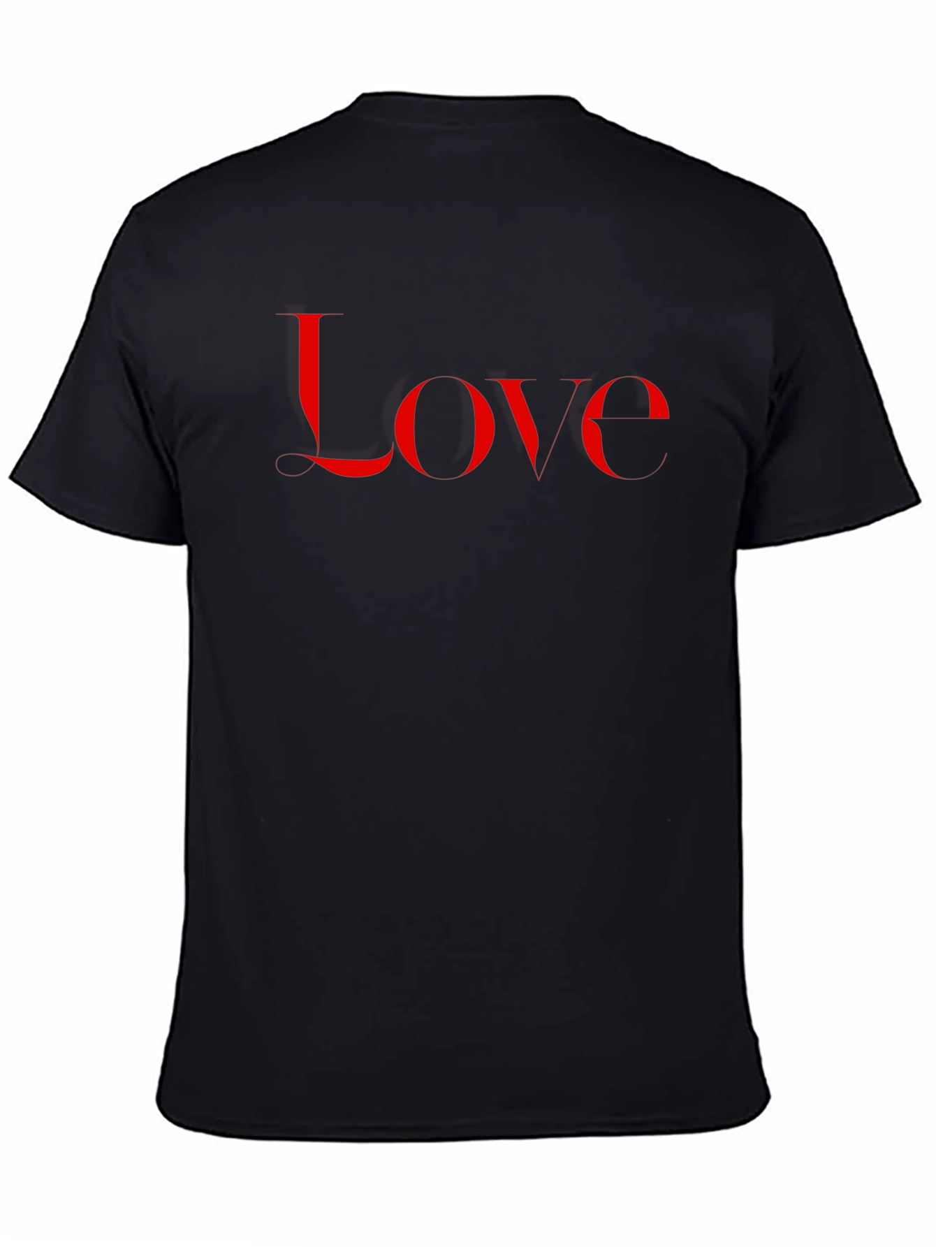 Love Graphic Tee - Stylish Black Cotton T-Shirt