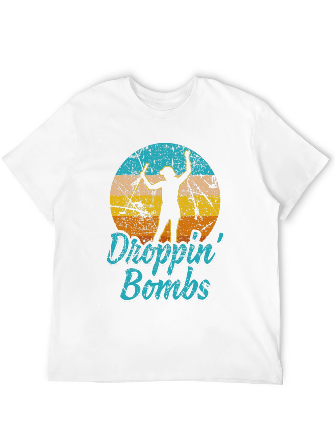 Droppin Bombs Tee: Golf Silhouette Graphic T-Shirt