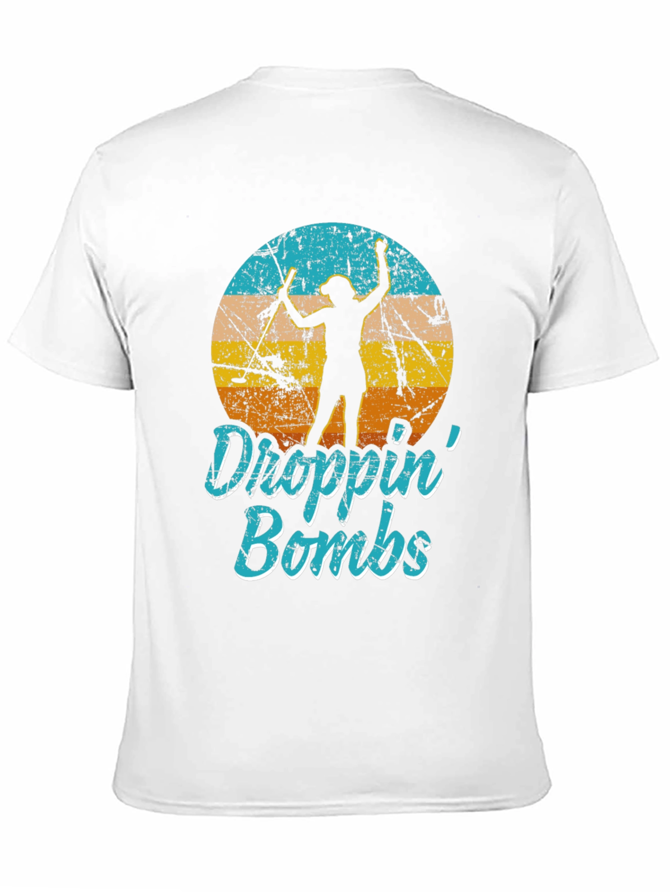 Droppin Bombs Tee: Golf Silhouette Graphic T-Shirt