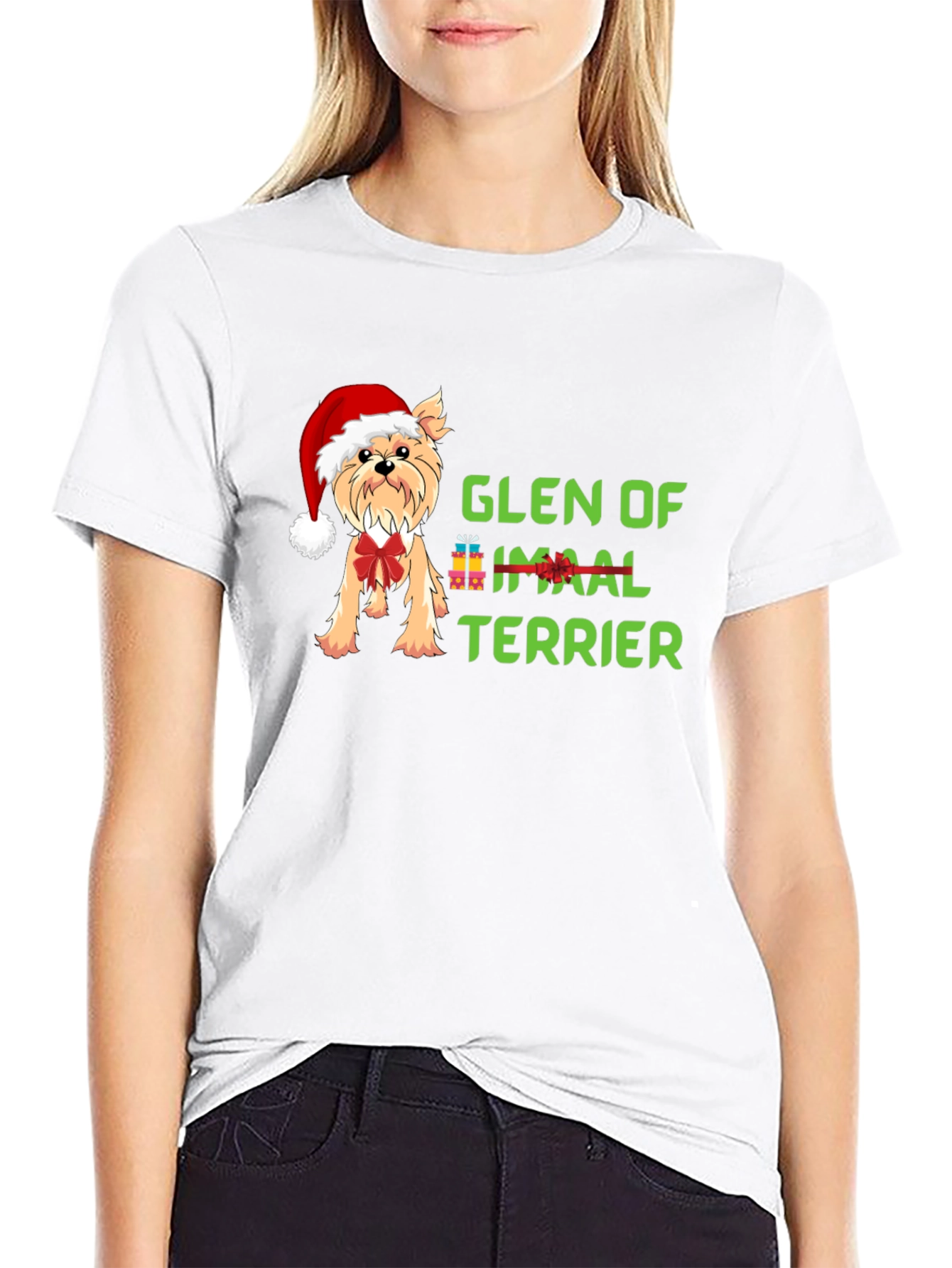 Glen of Imaal Terrier Christmas Dog T-Shirt