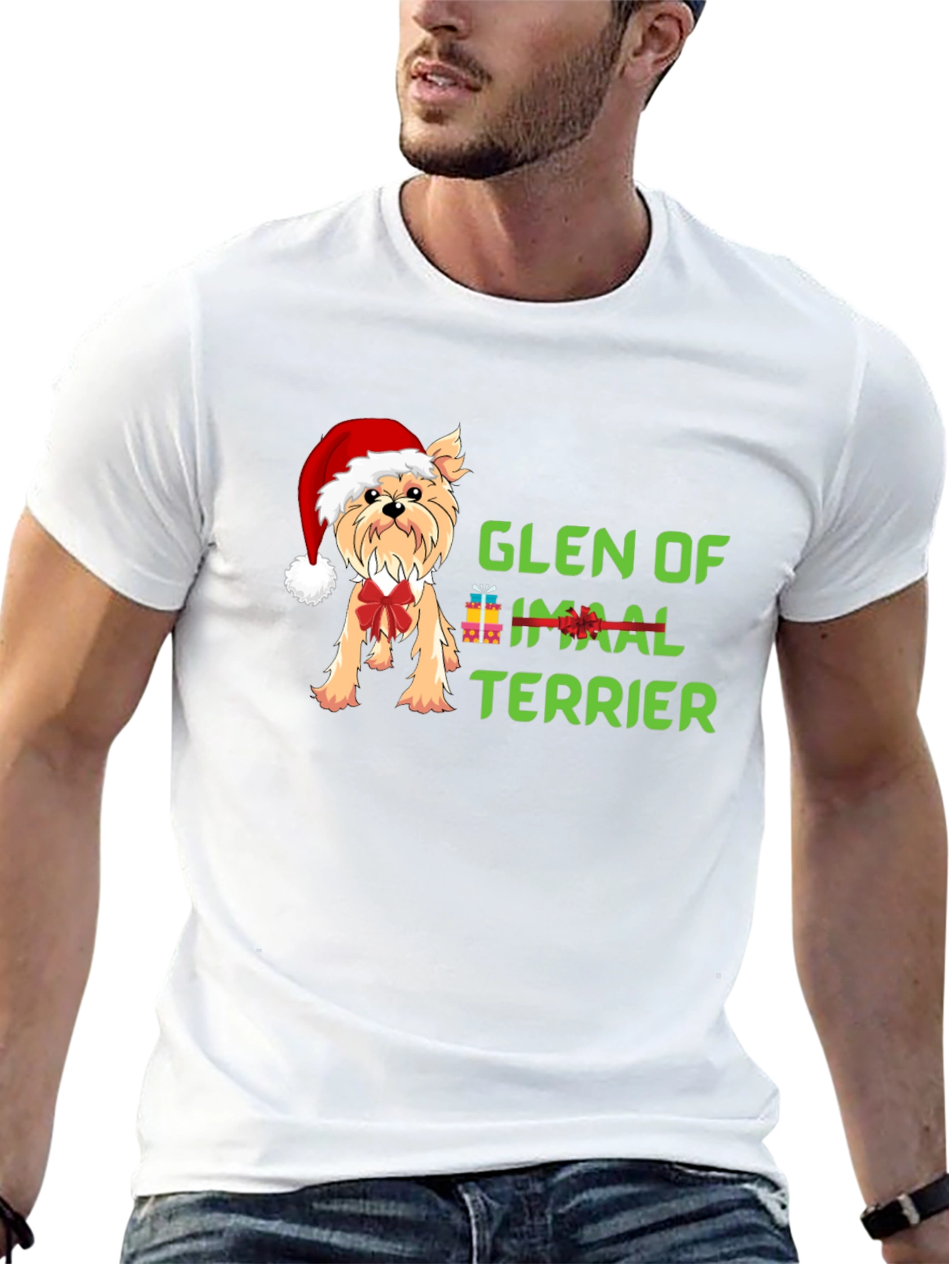 Glen of Imaal Terrier Christmas Dog T-Shirt