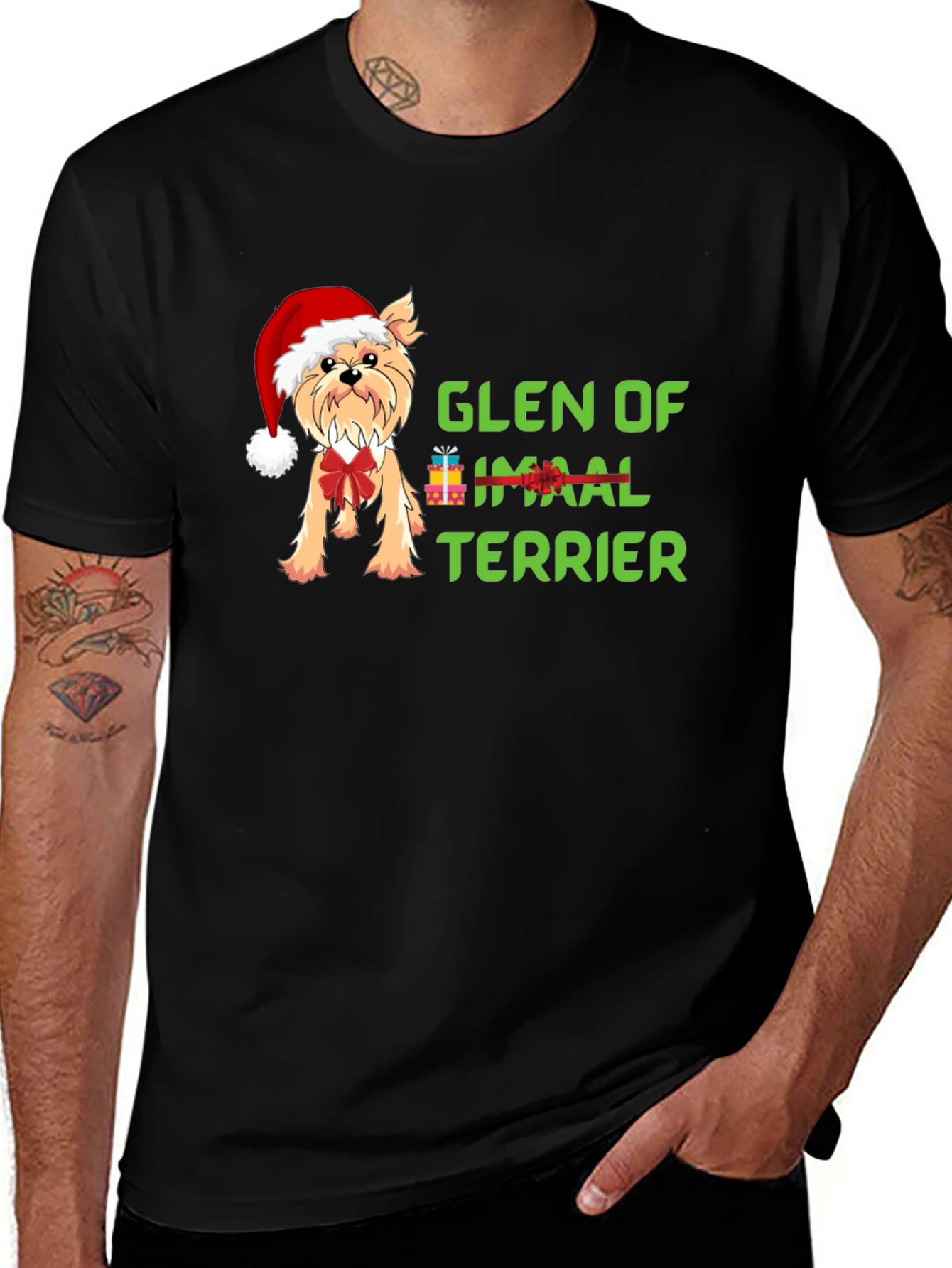 Glen of Imaal Terrier Christmas Dog T-Shirt
