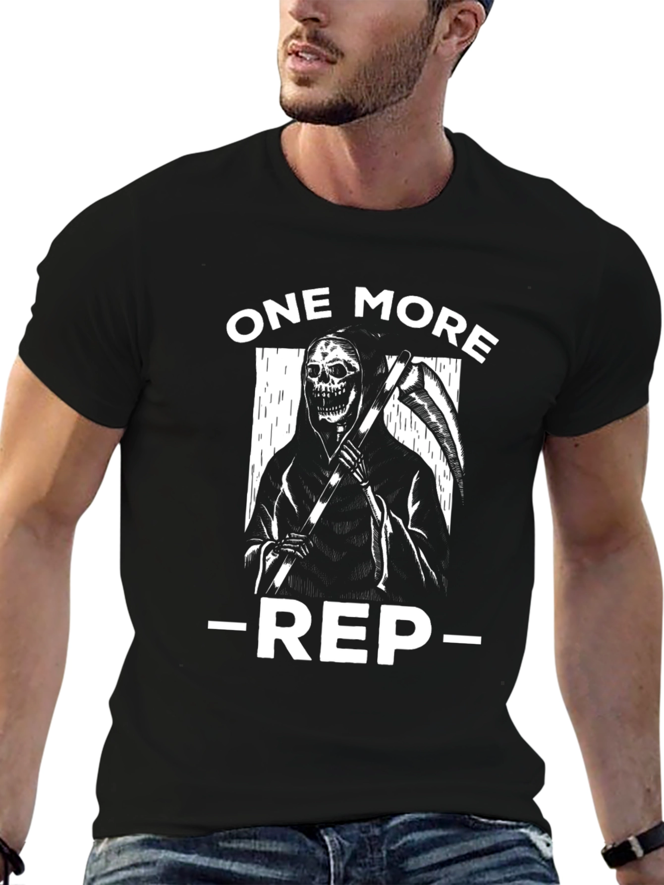 One More Rep Reaper Graphic T-Shirt