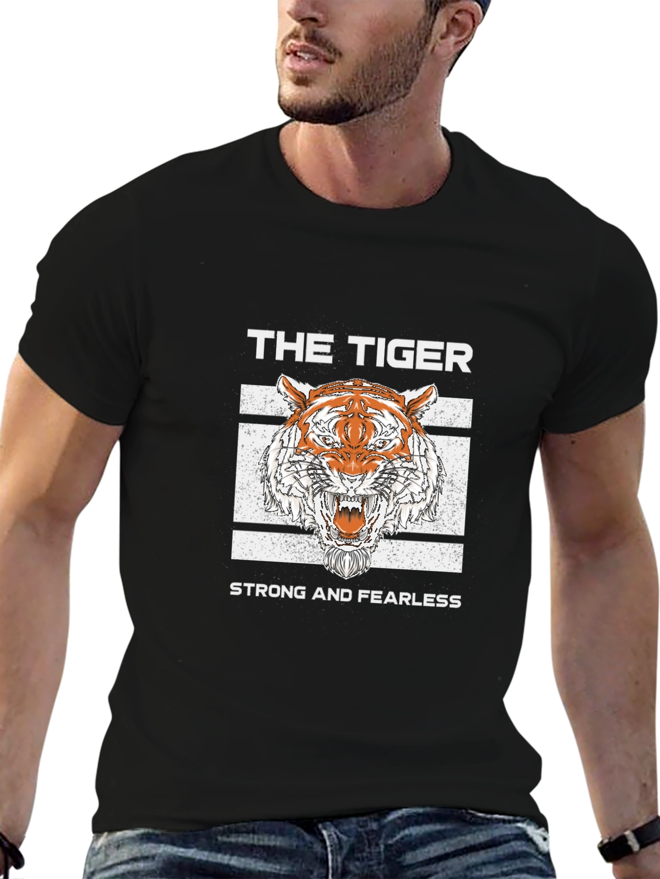 The Tiger T-Shirt - Strong and Fearless Graphic Tee
