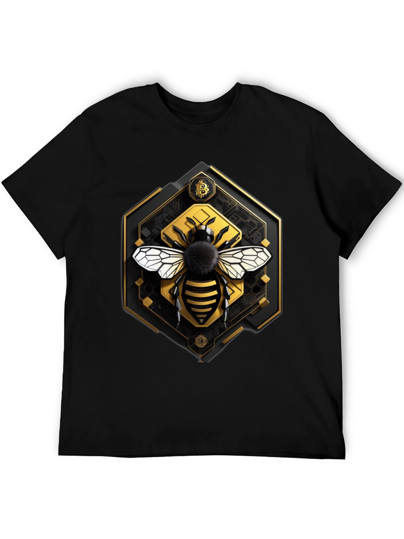 Bitcoin Bee Graphic Tee - Crypto Currency T-Shirt