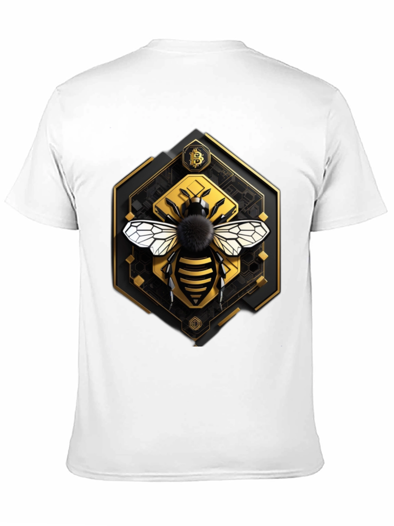 Bitcoin Bee Graphic Tee - Crypto Currency T-Shirt