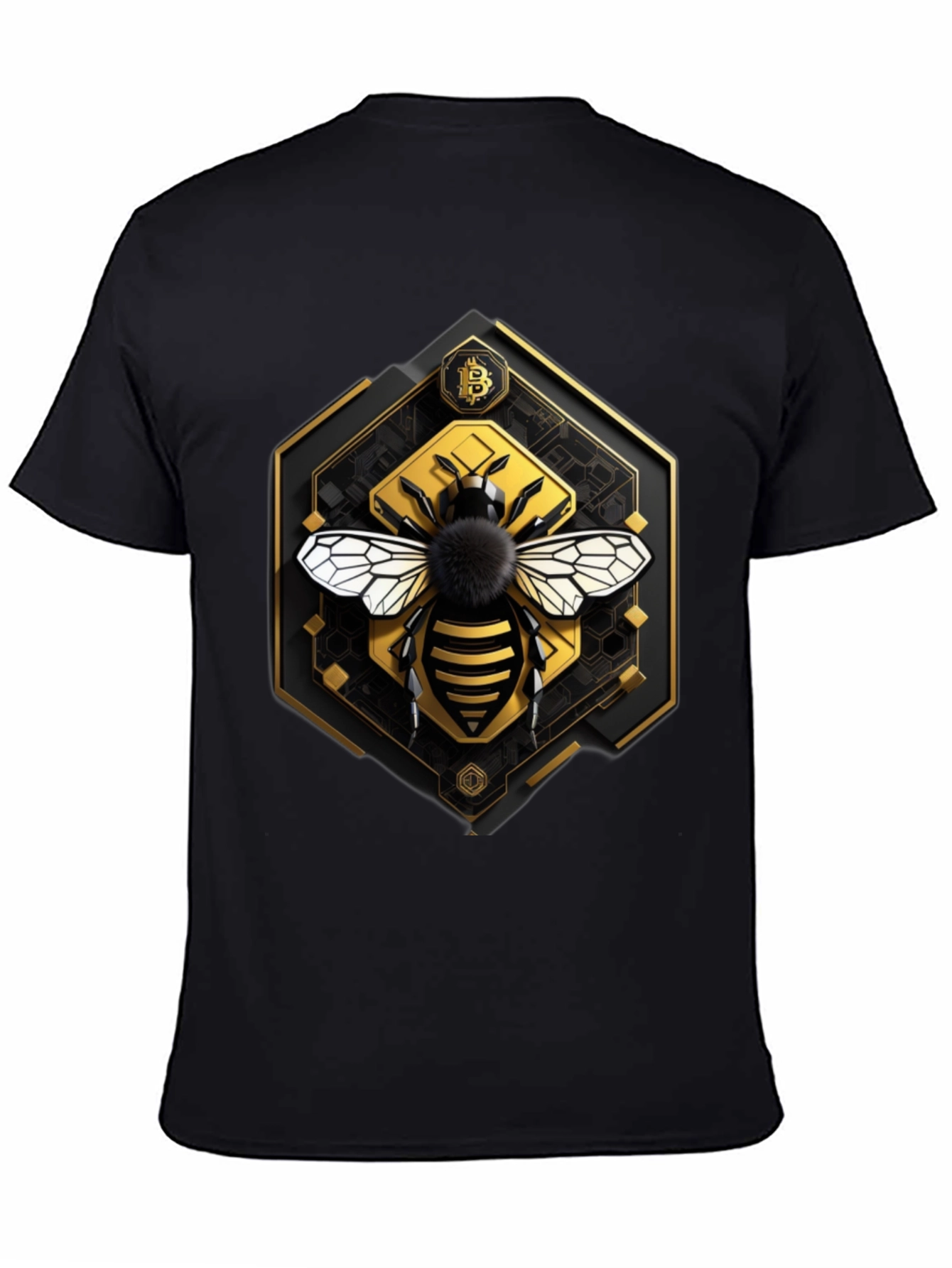 Bitcoin Bee Graphic Tee - Crypto Currency T-Shirt