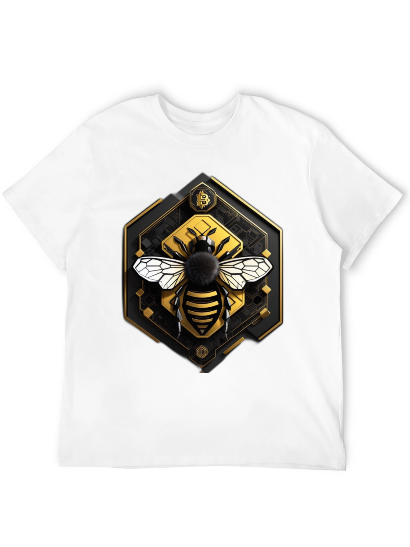 Bitcoin Bee Graphic Tee - Crypto Currency T-Shirt