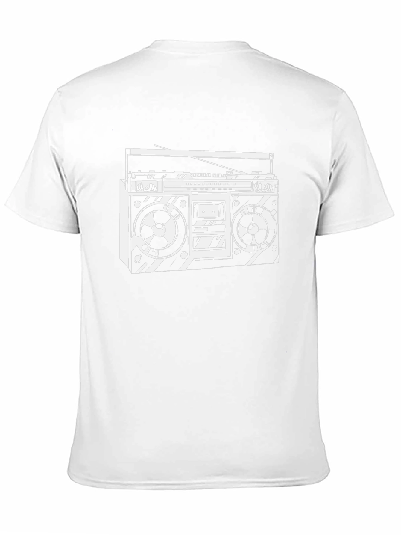 Retro Boombox Graphic Tee - Classic Hip Hop Style