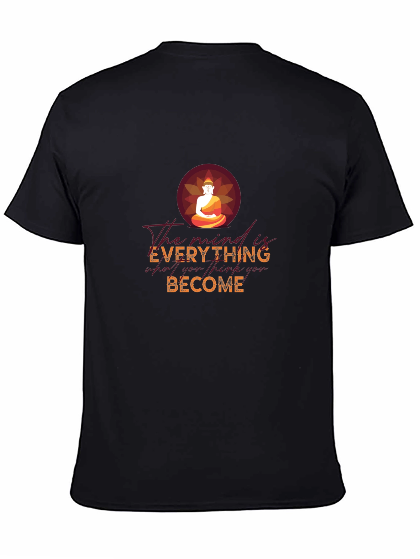 Mind is Everything Buddha Graphic Tee - Black