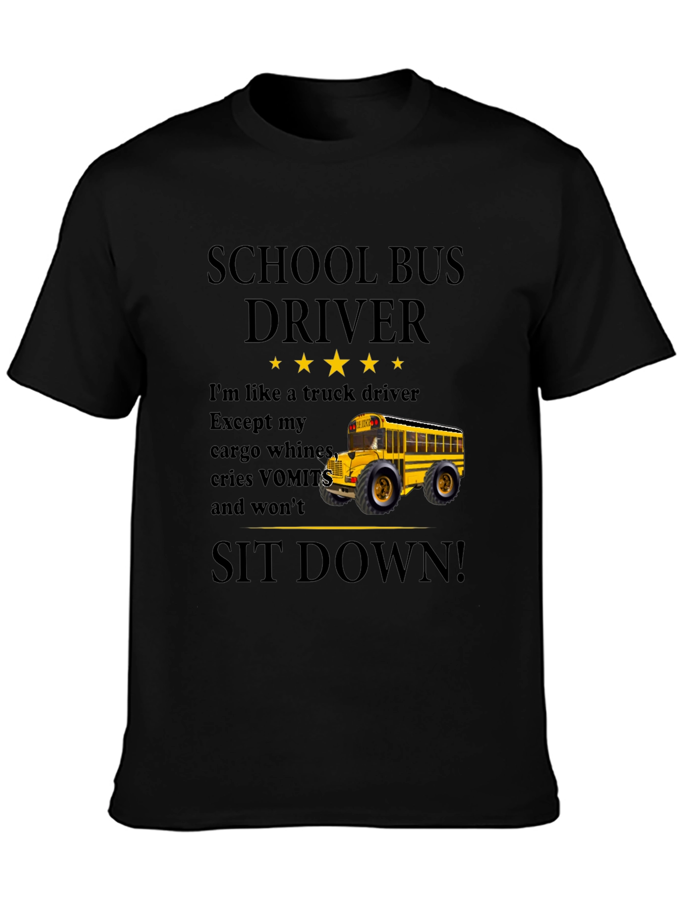 School Bus Driver Novelty T-Shirt