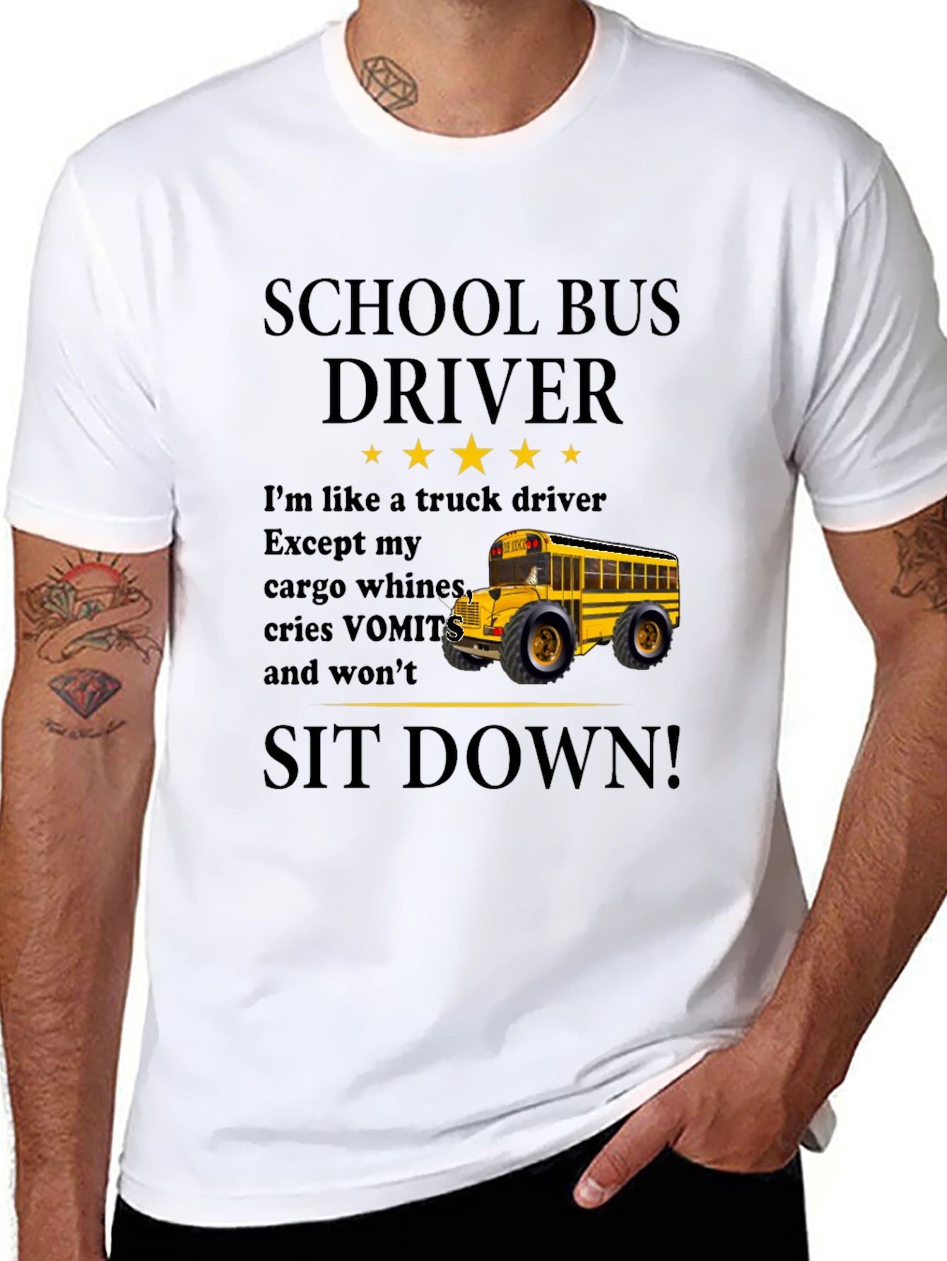 School Bus Driver Novelty T-Shirt